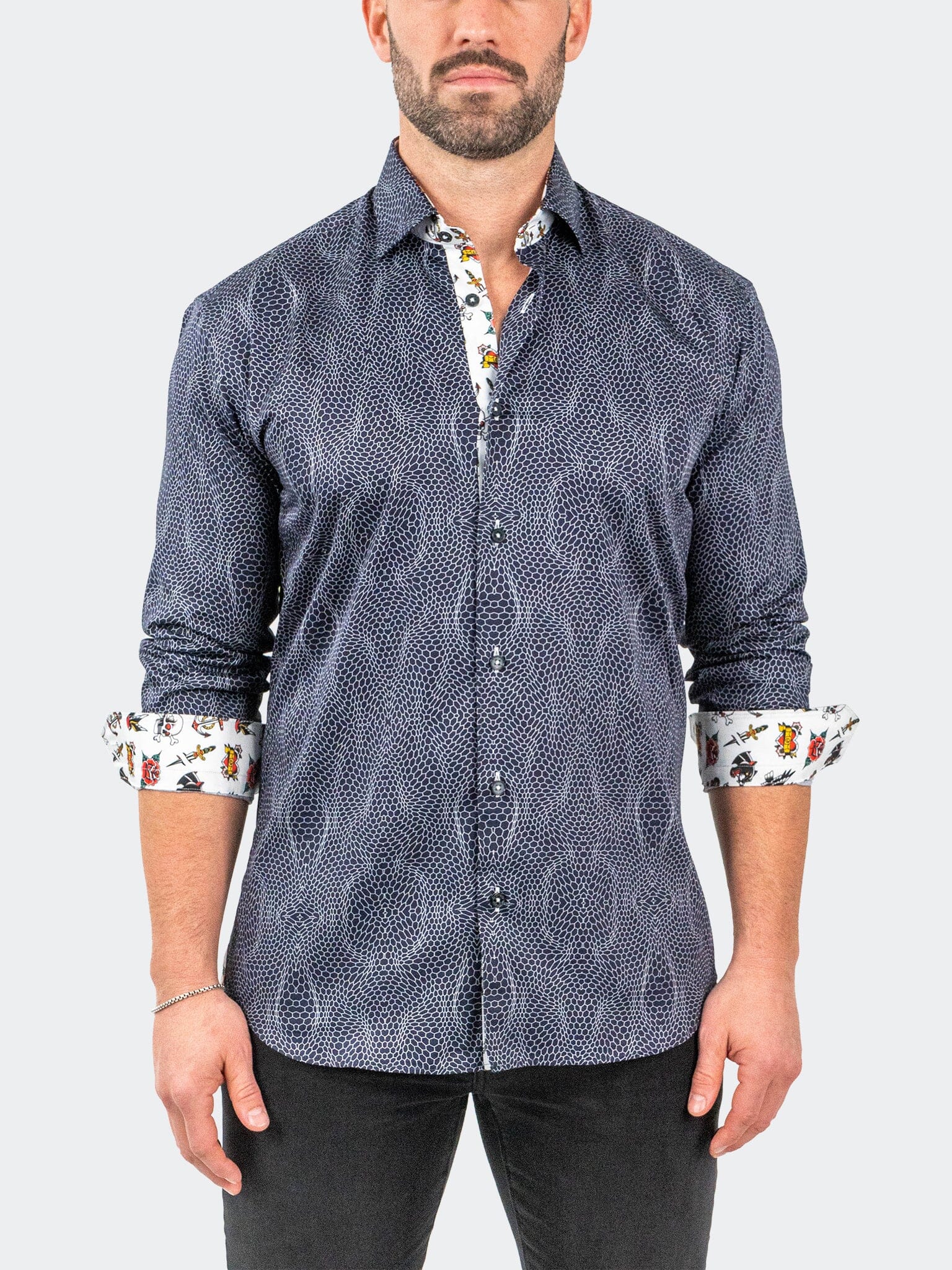 Fibonacci PirateNet Navy Shirt