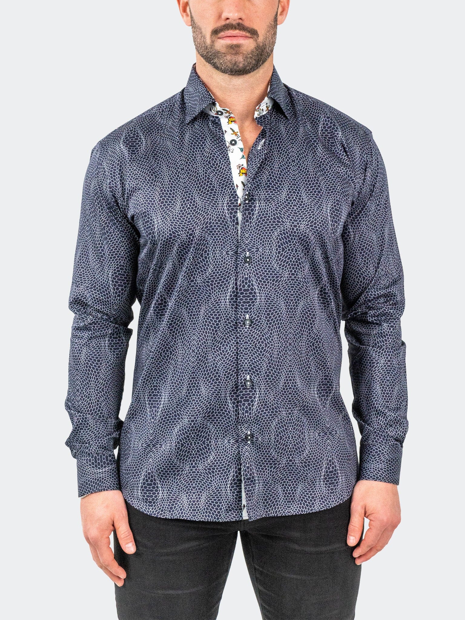 Fibonacci PirateNet Navy Shirt