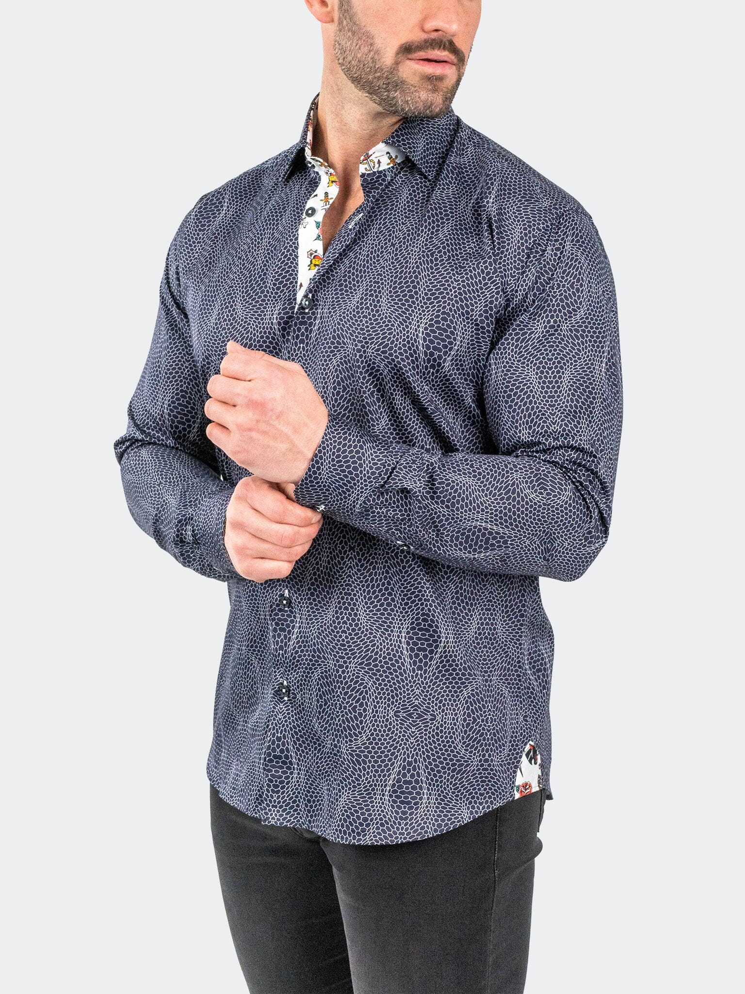 Fibonacci PirateNet Navy Shirt