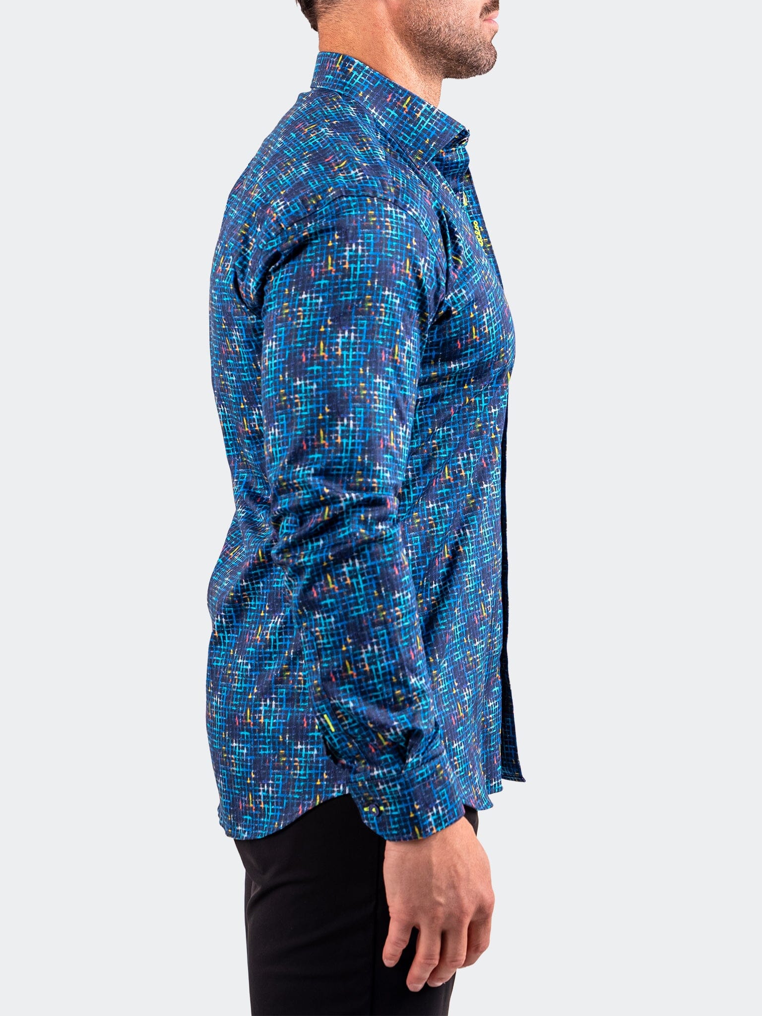 Vibrant Crosshatch Fibonacci Shirt