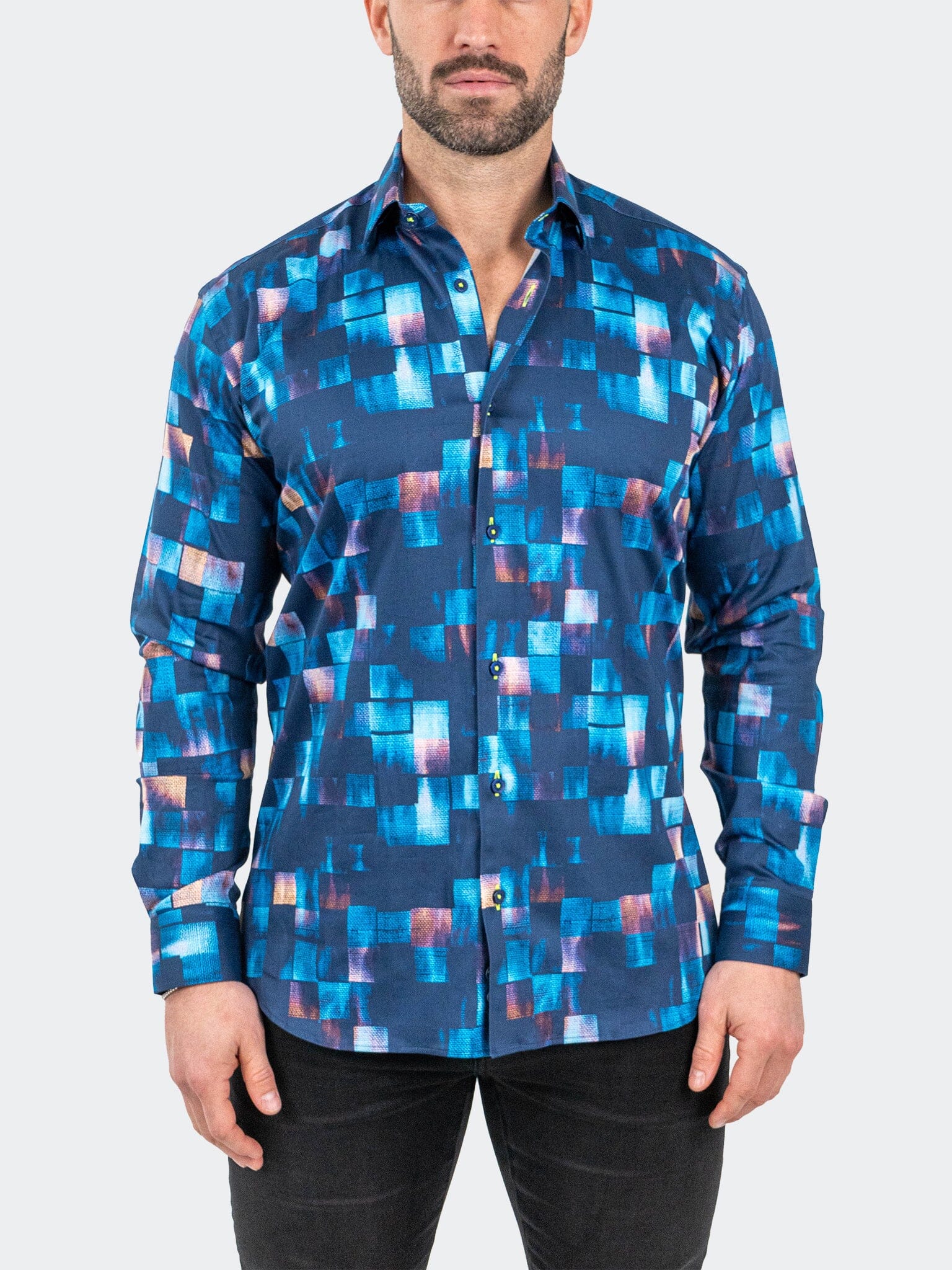 Fibonacci Sensored Blue Shirt