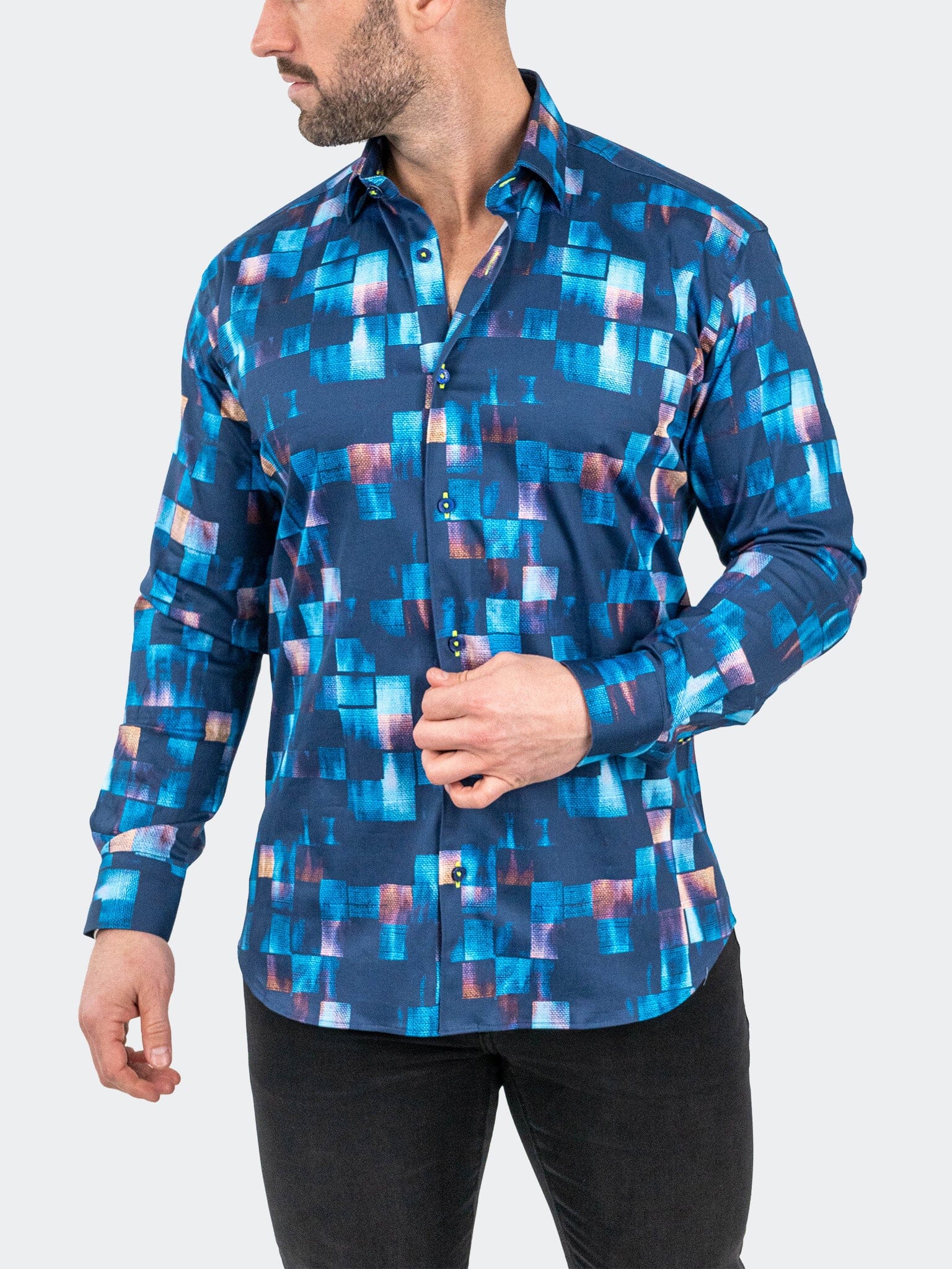 Fibonacci Sensored Blue Shirt