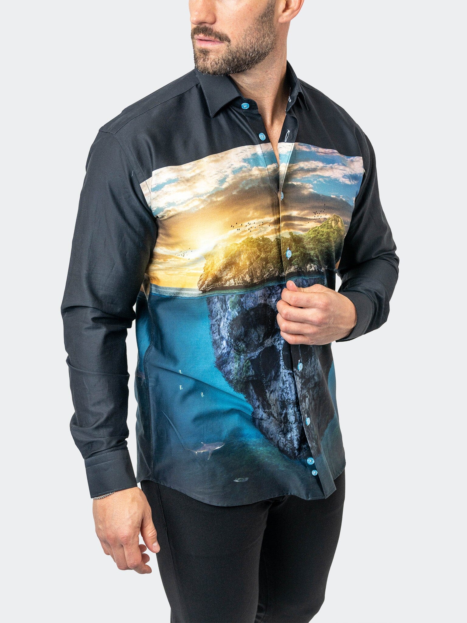 Fibonacci SkullIsland Black Shirt