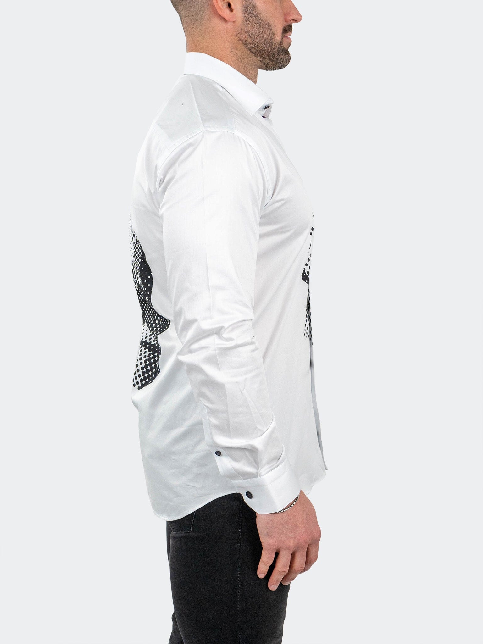 Fibonacci SkullPoints White Shirt