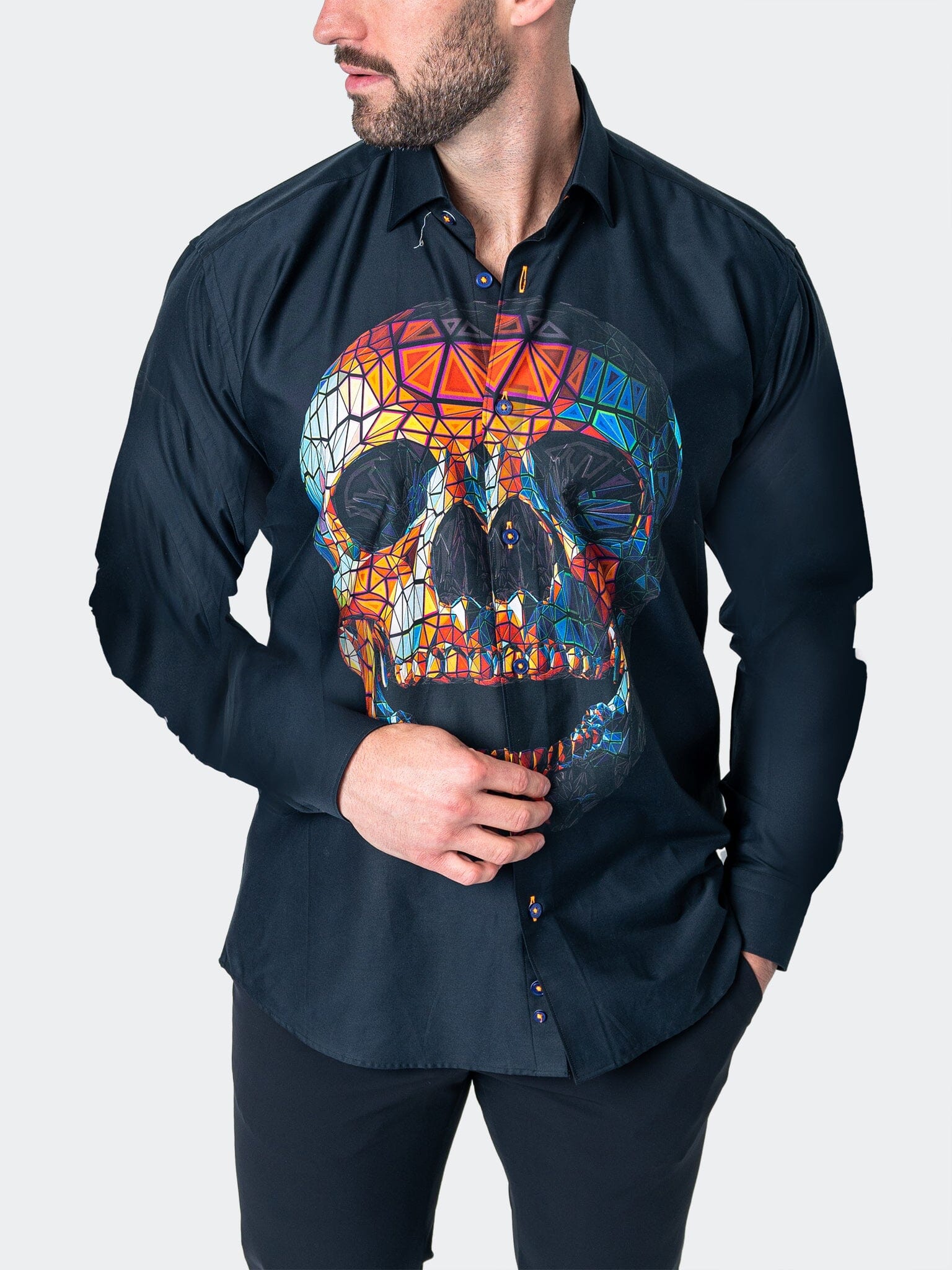 Fibonacci SkullPrizm Black Shirt