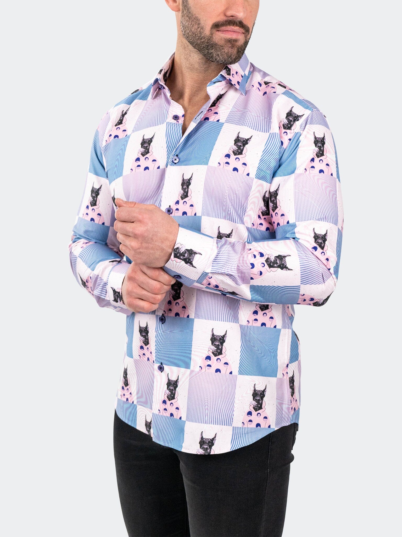 Fibonacci Snoop Pink Shirt