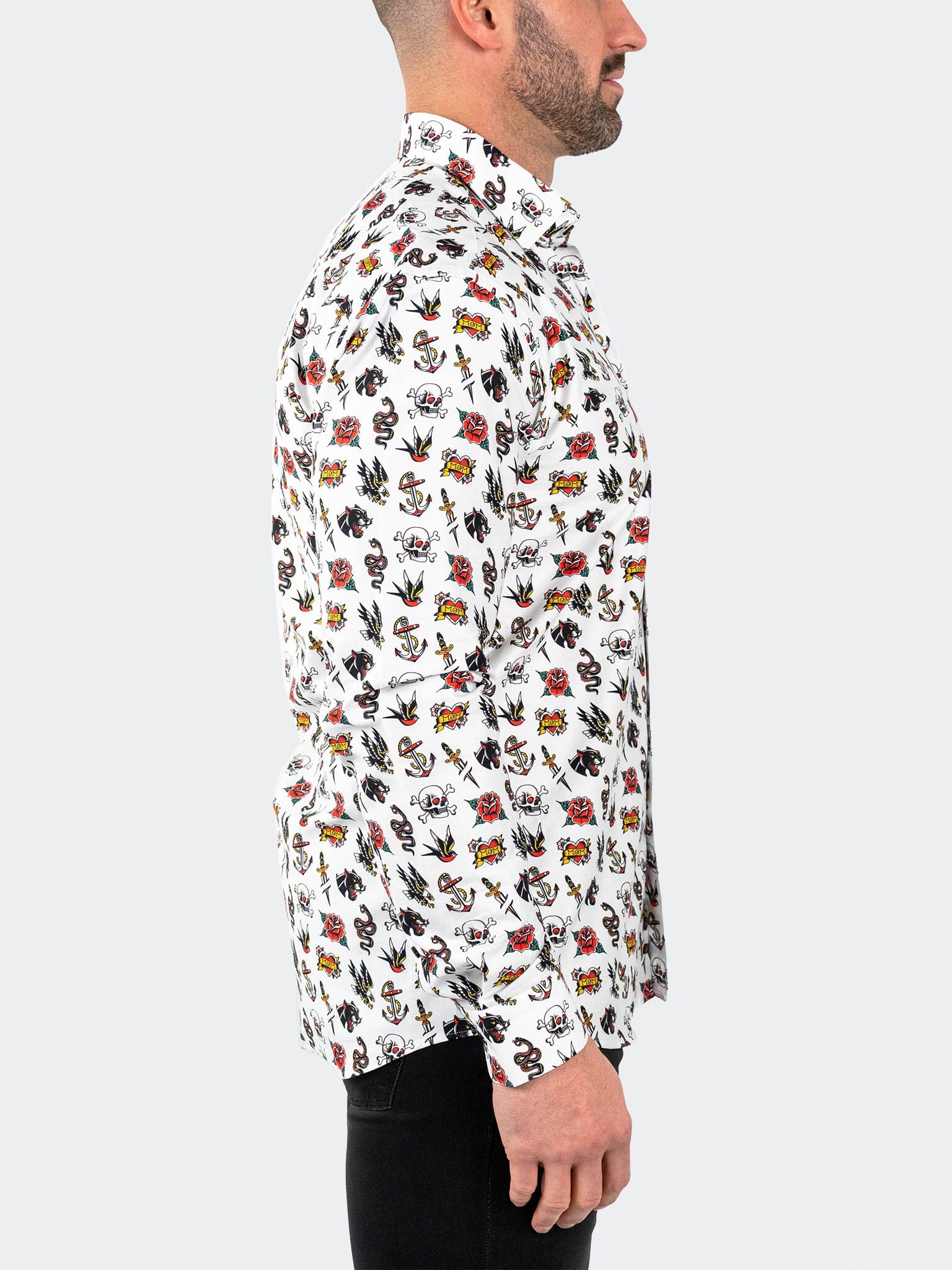 Fibonacci Tattoo White Shirt