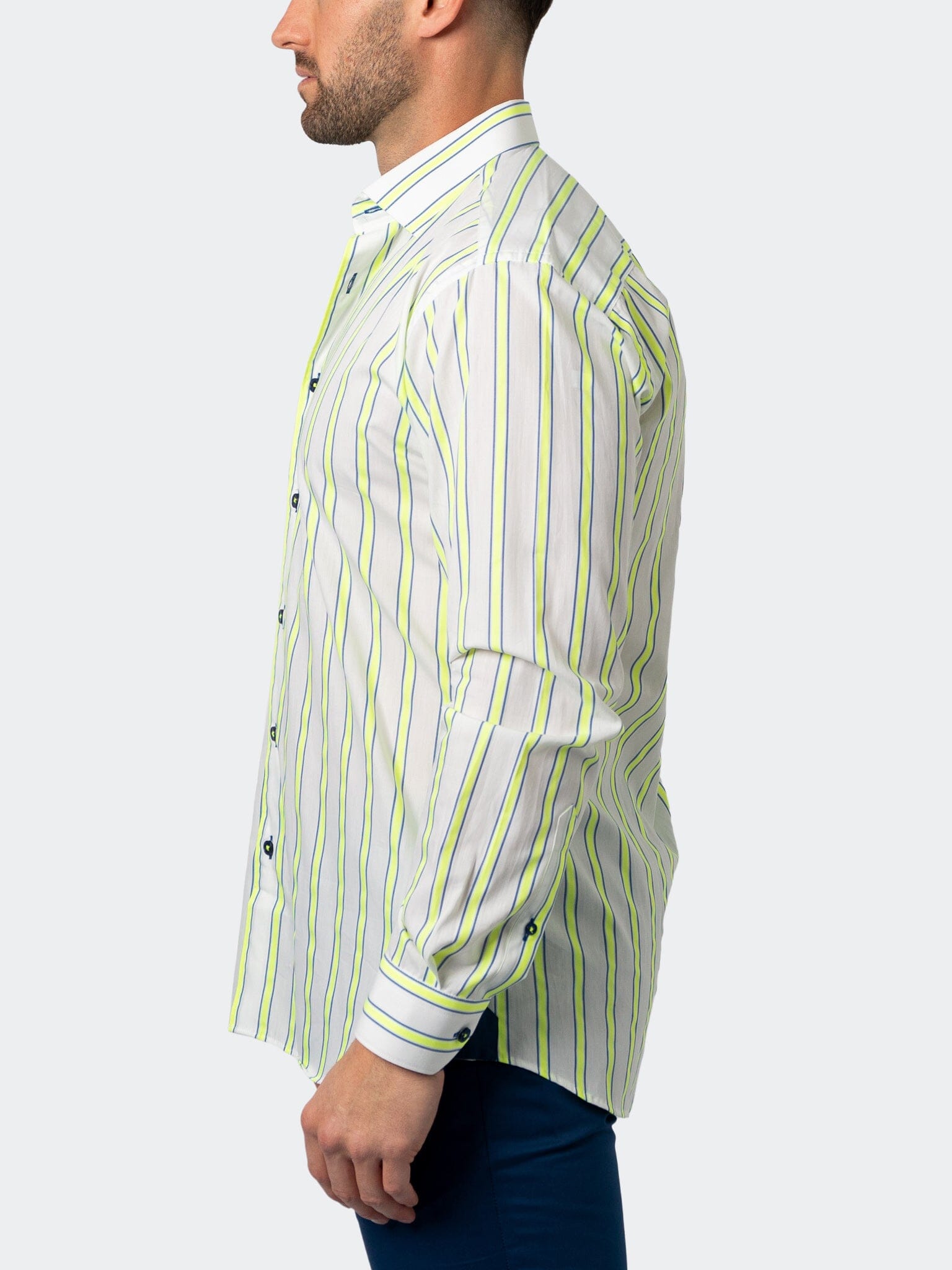 Fibonacci FluoStripe White Shirt