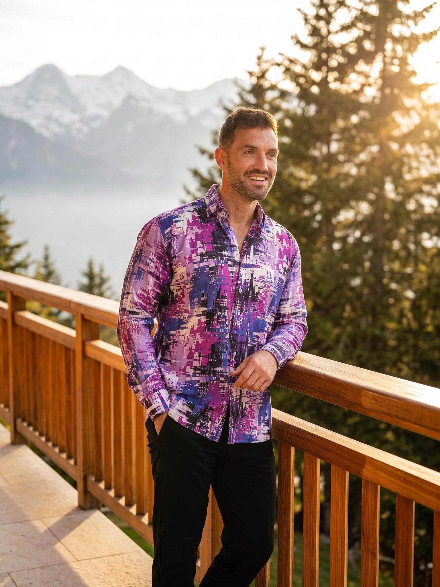 Fibonacci Ascension Purple Shirt