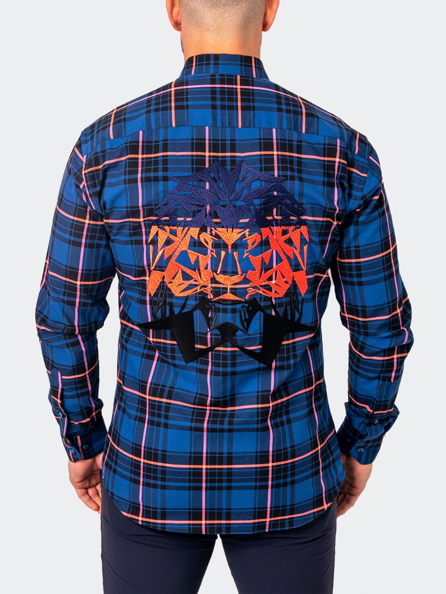 Flannel LargePlaid Blue Shirt
