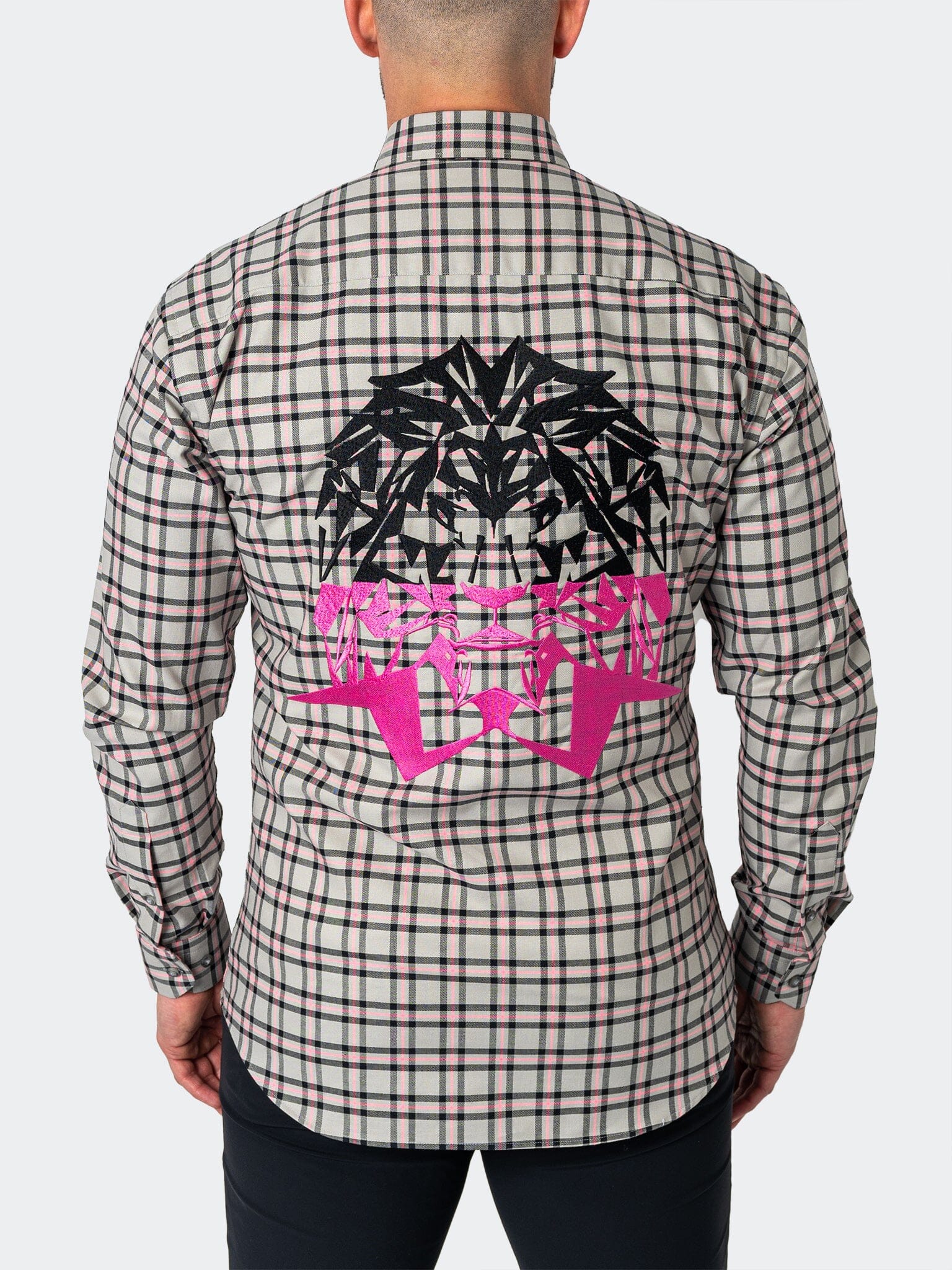 Flannel PlaidPink Grey Shirt