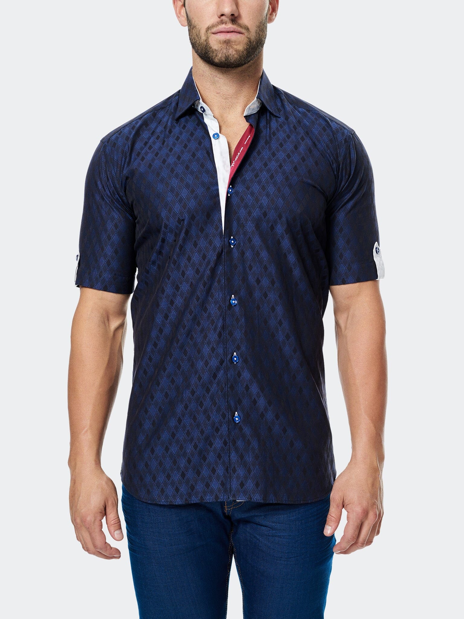 Perm Fresh Navy Losange Shirt