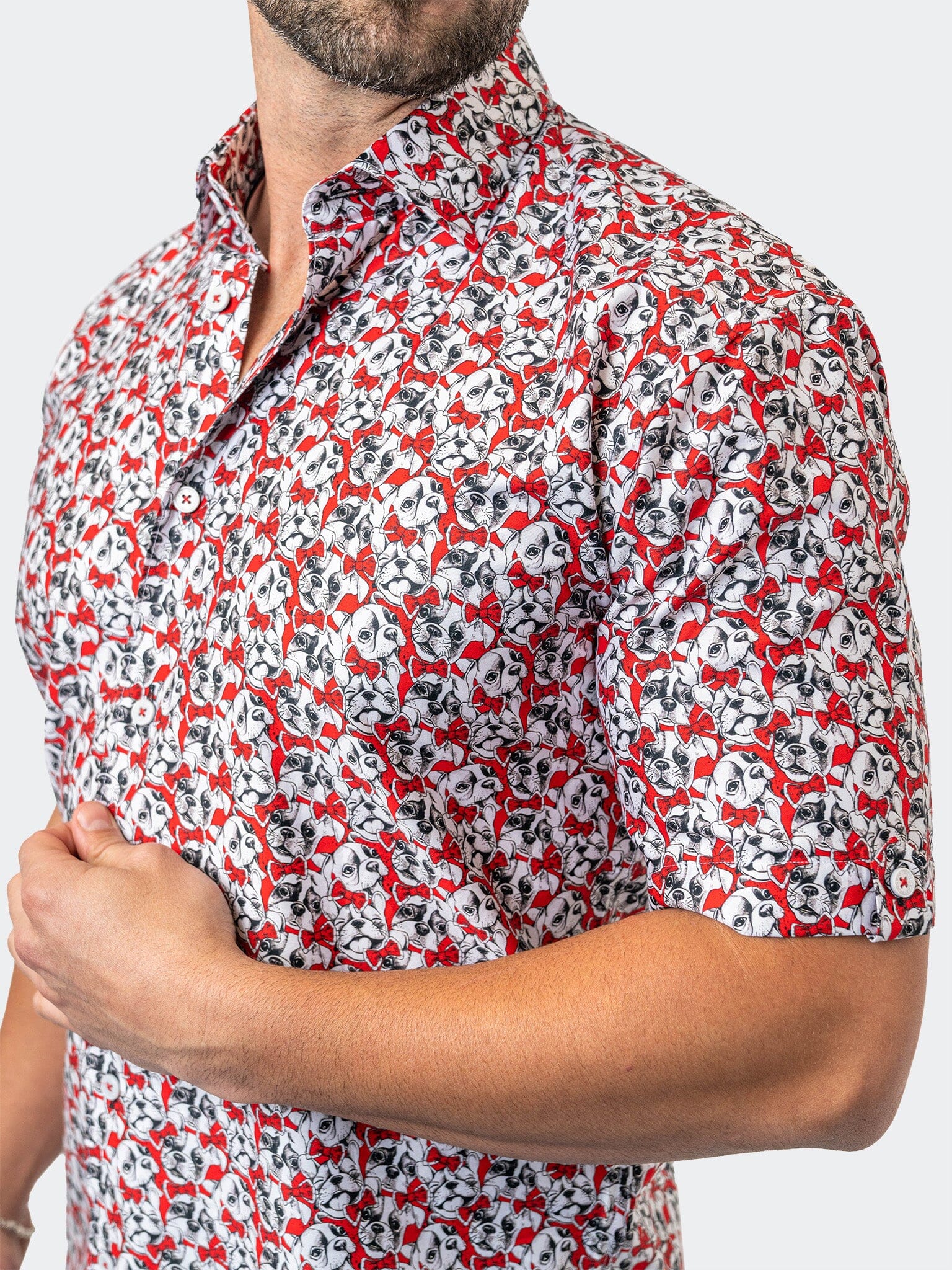 Galileo FrenchieBow Red Shirt