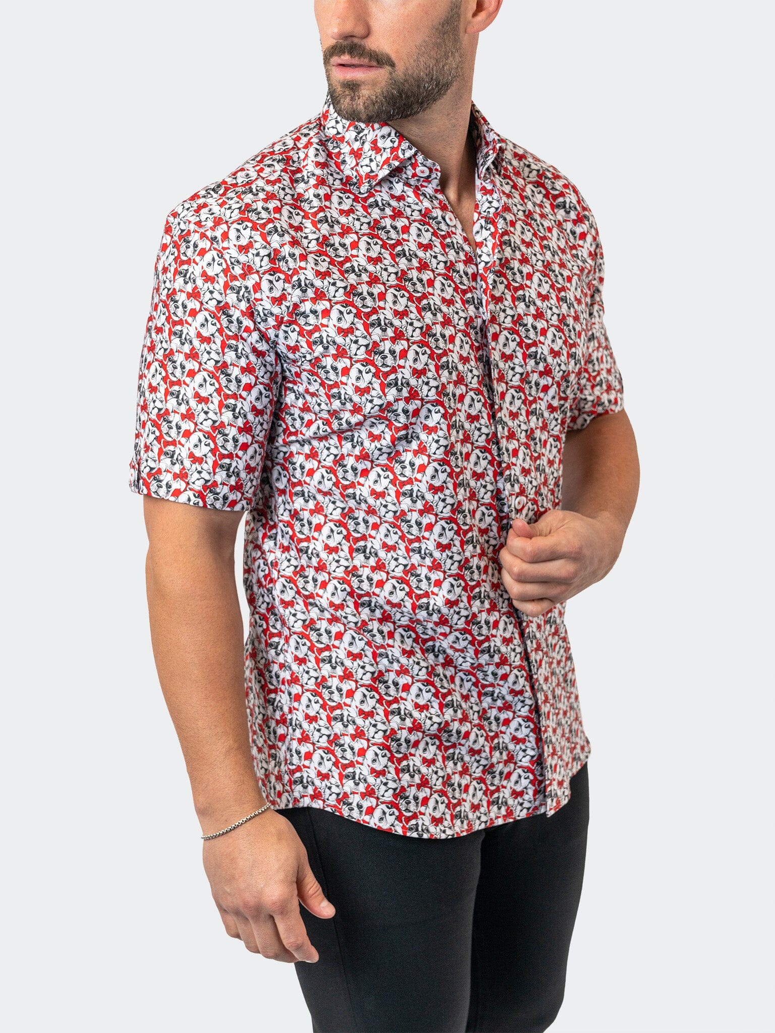 Galileo FrenchieBow Red Shirt