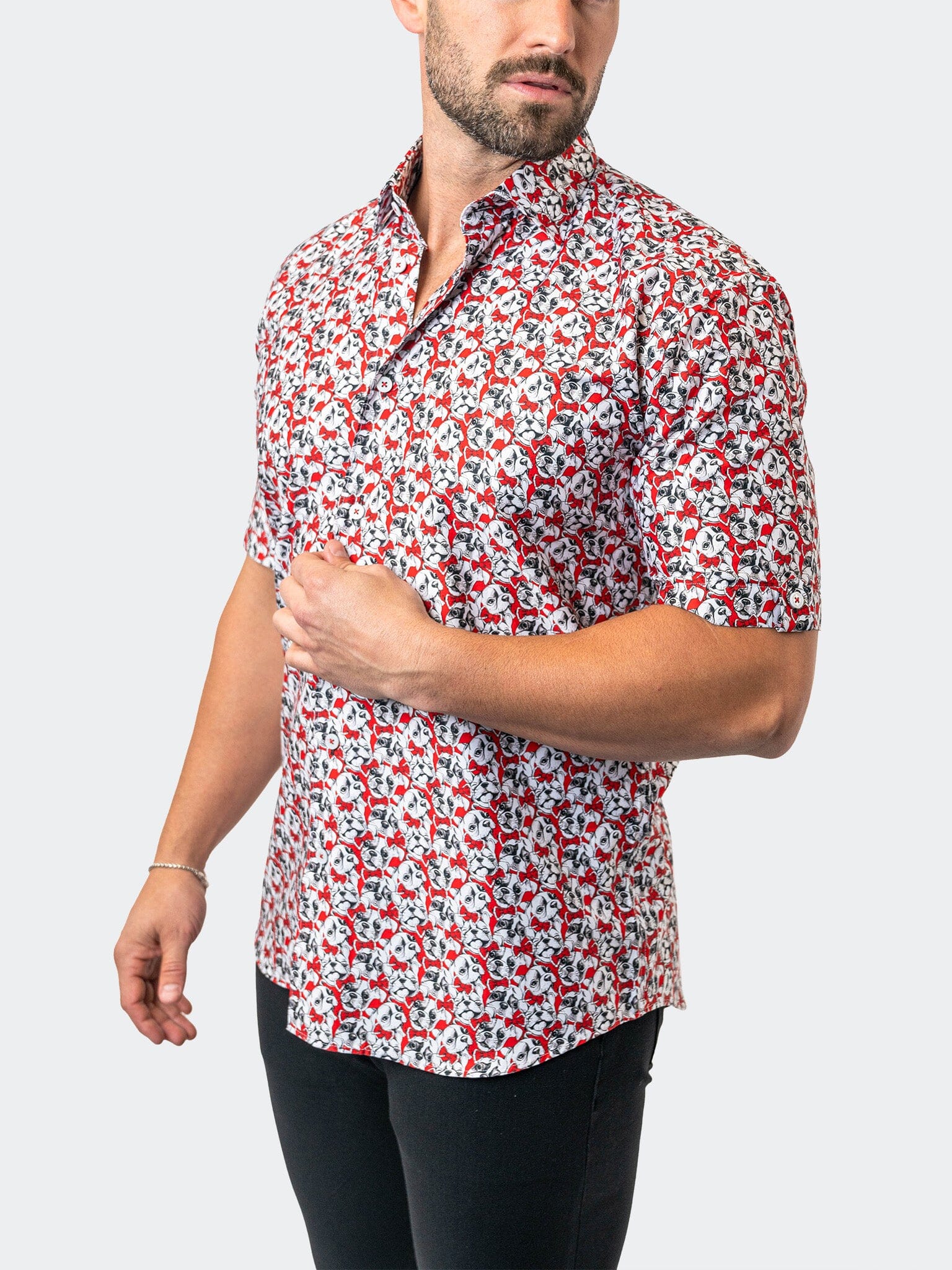 Galileo FrenchieBow Red Shirt