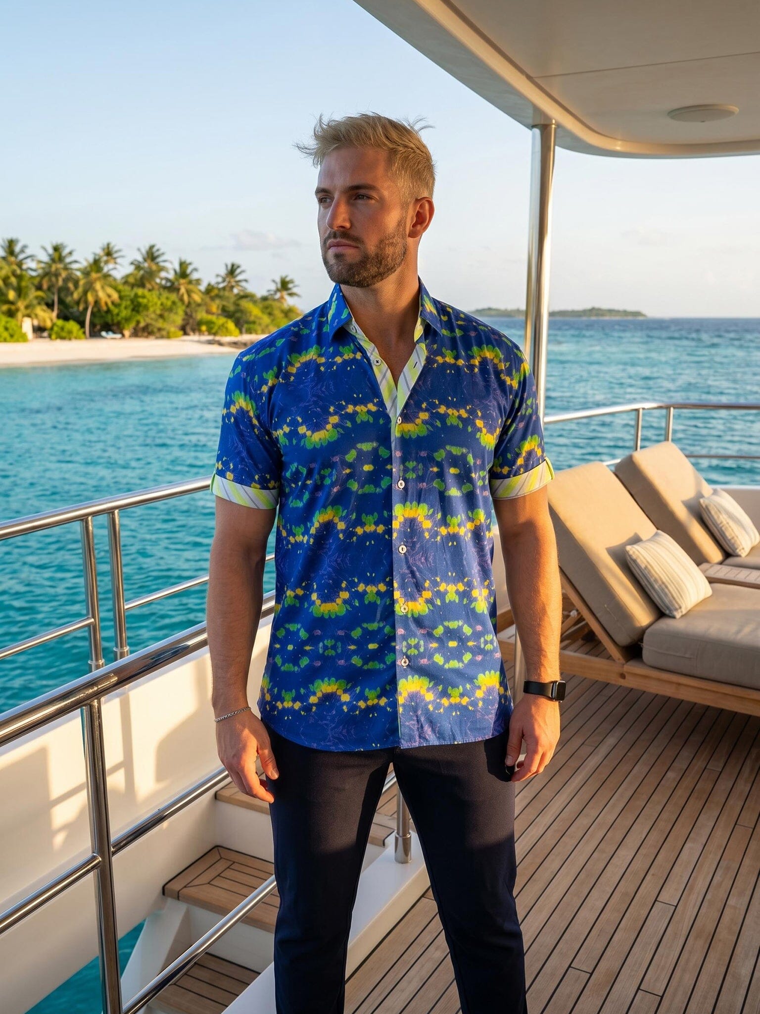 Galileo DyeGreen Blue Shirt