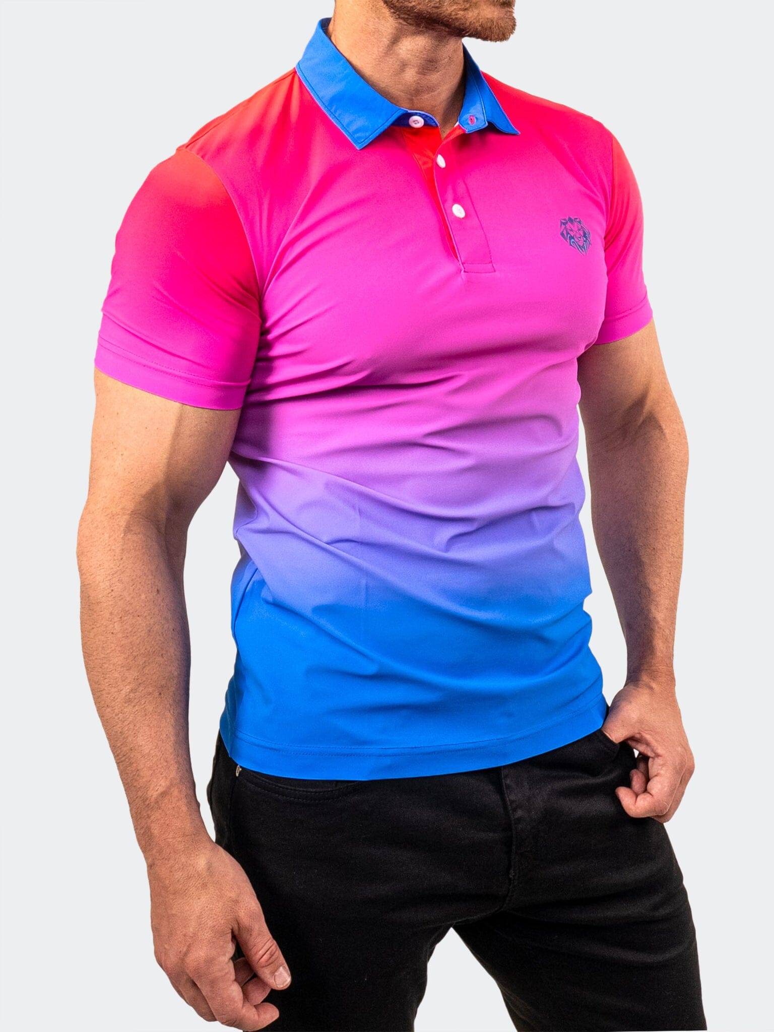 Golf Polo Ascension0003 Blue