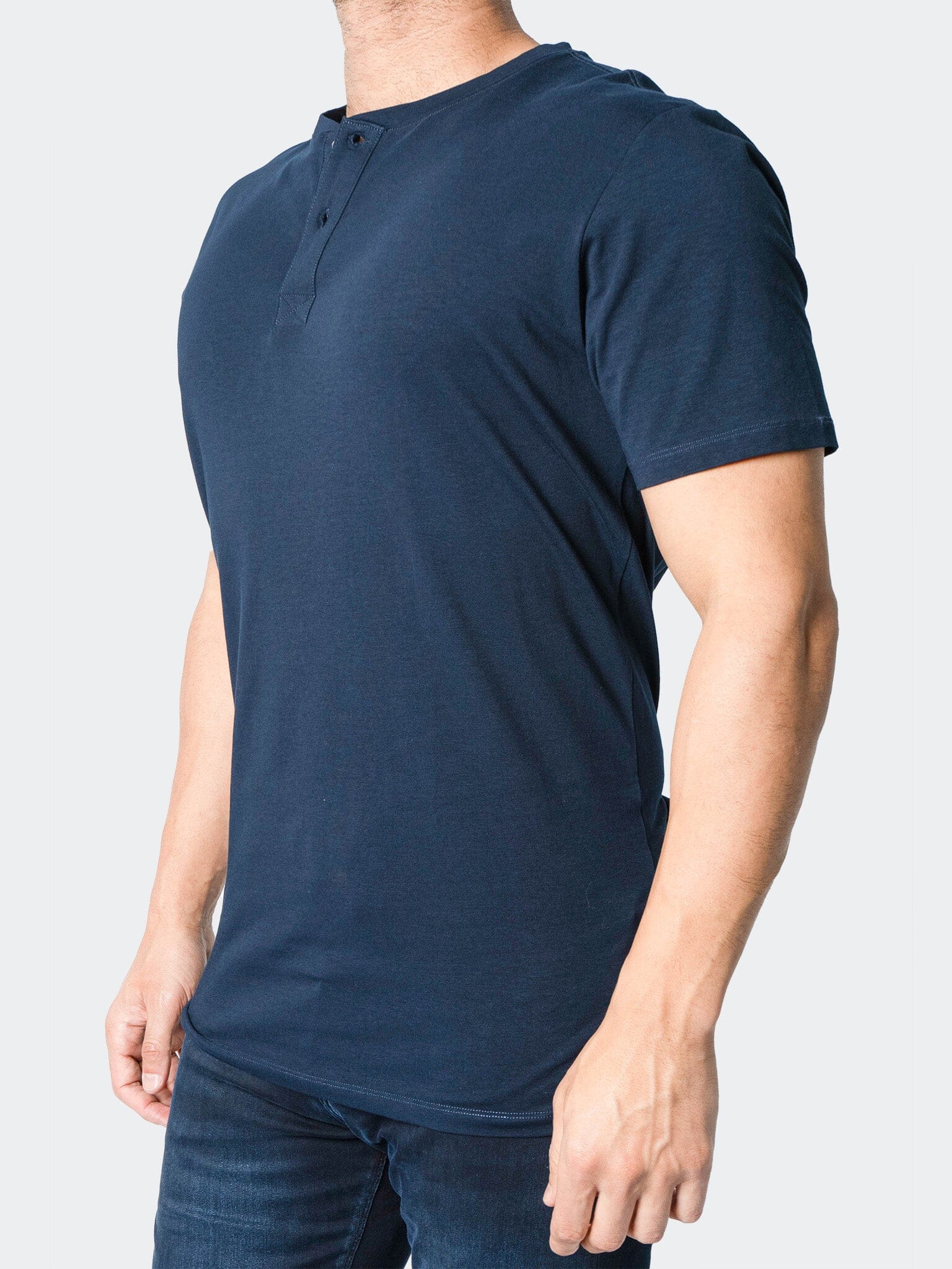 Core Navy Henley Shirt