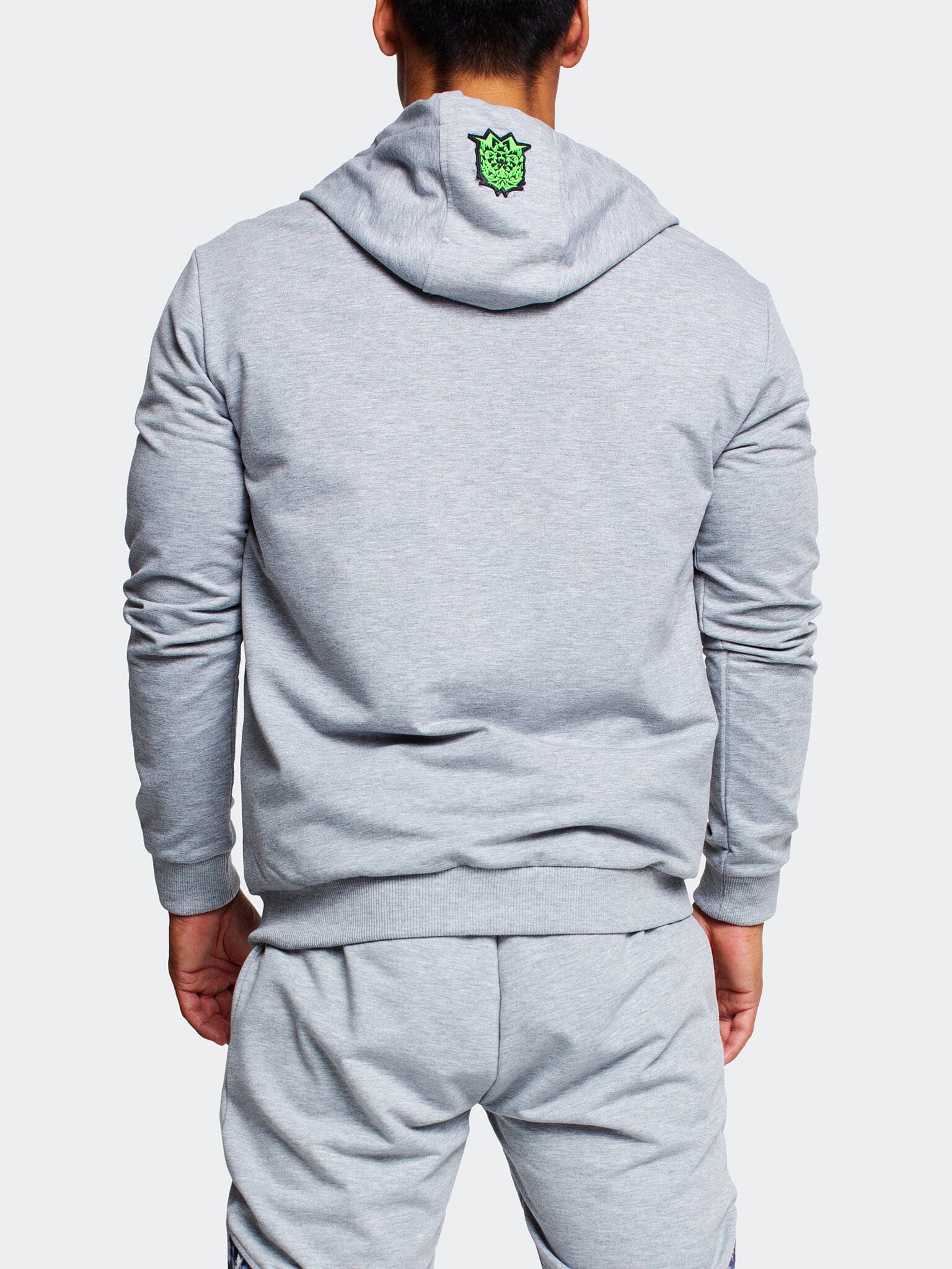 TieDye Grey Full-Zip Hoodie