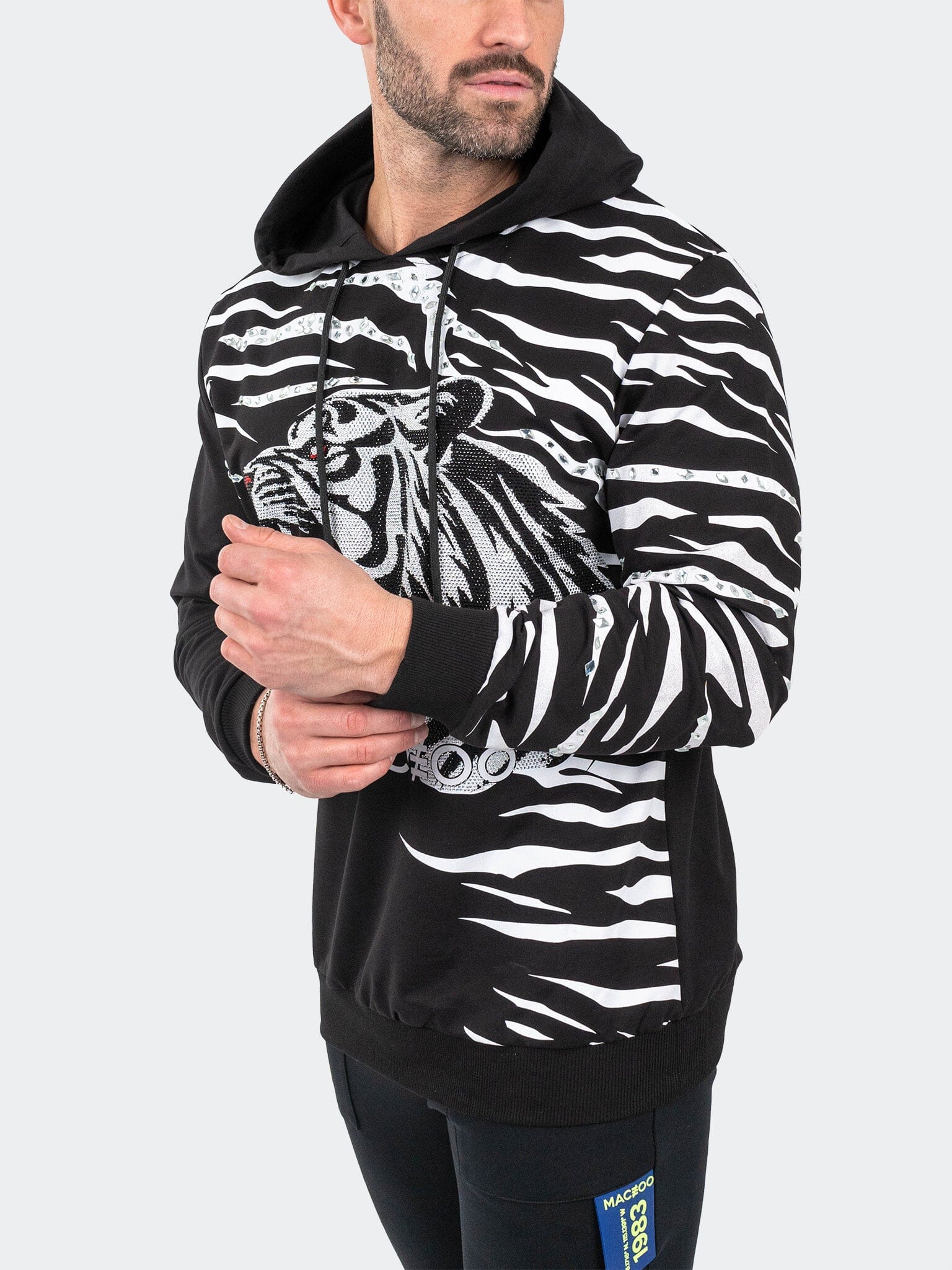 Ziger Black Tiger Hoodie