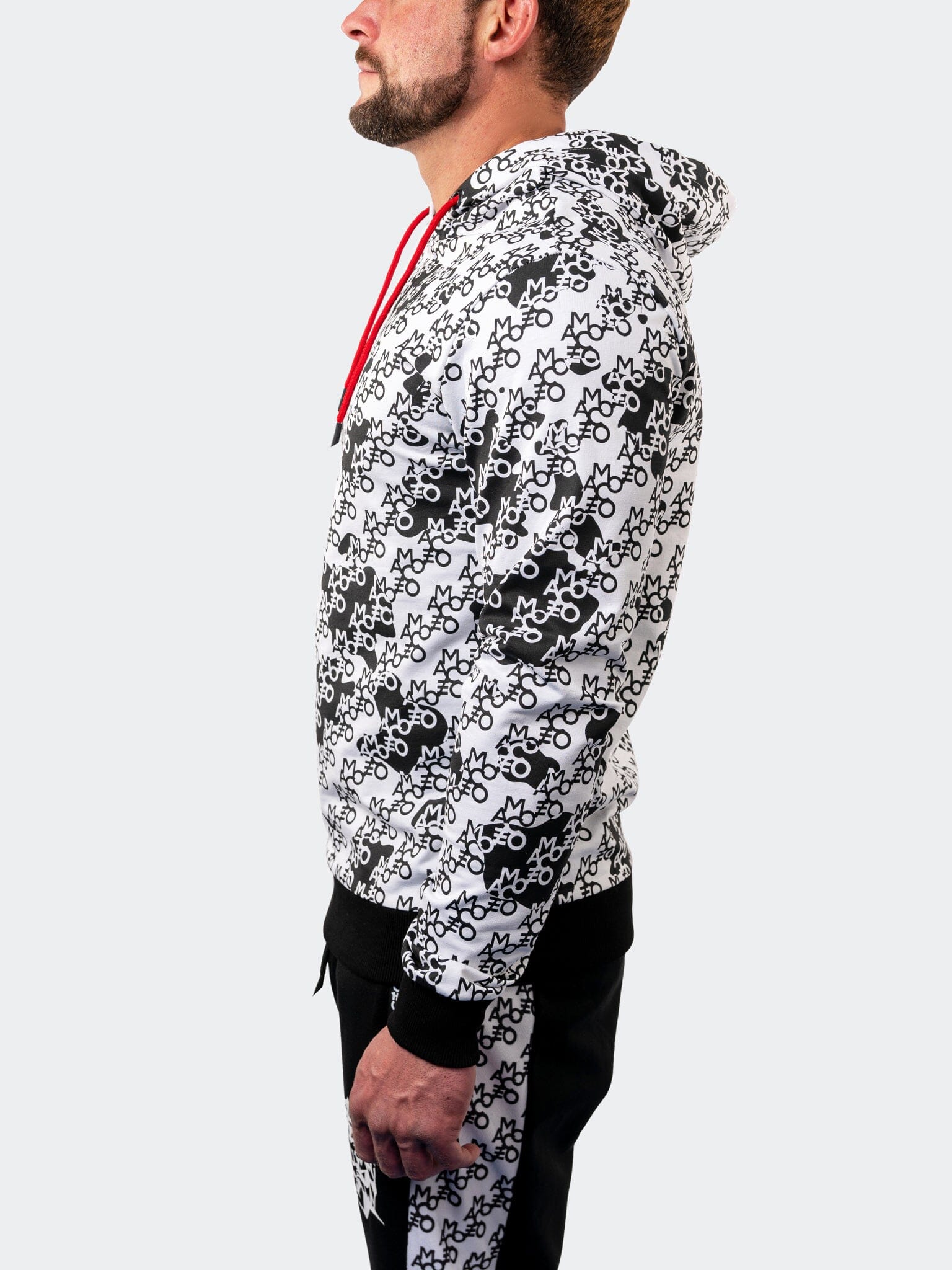 Cloud White Print Hoodie