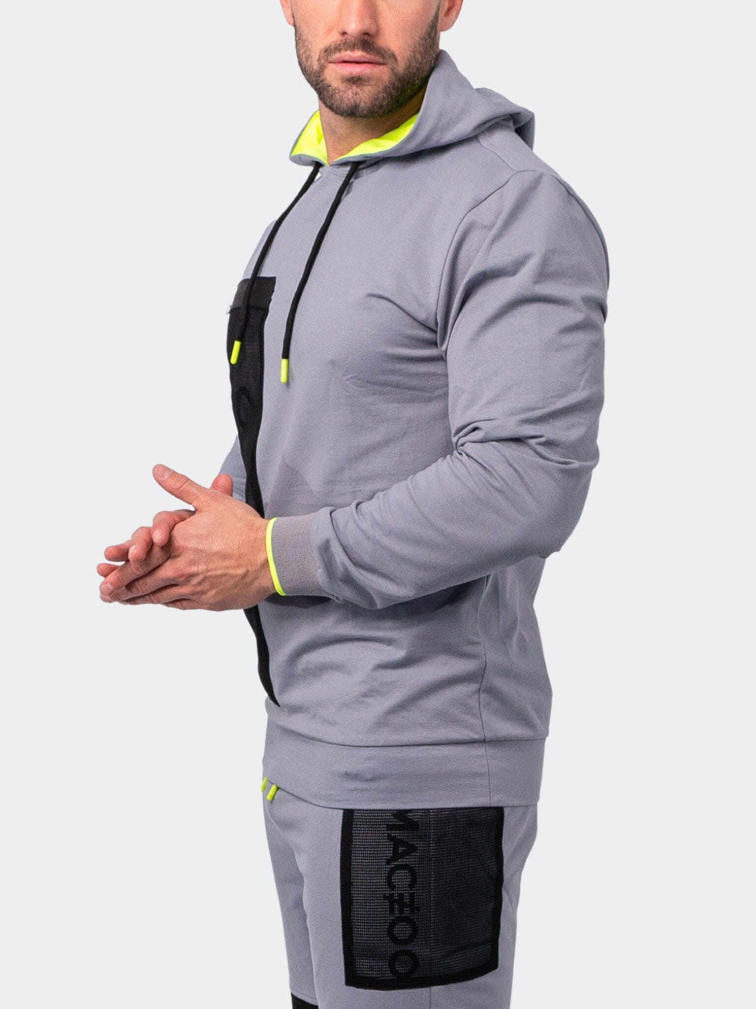 Net Grey Pullover Hoodie