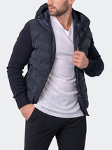 Jacket KnitSleeves Blue View-5