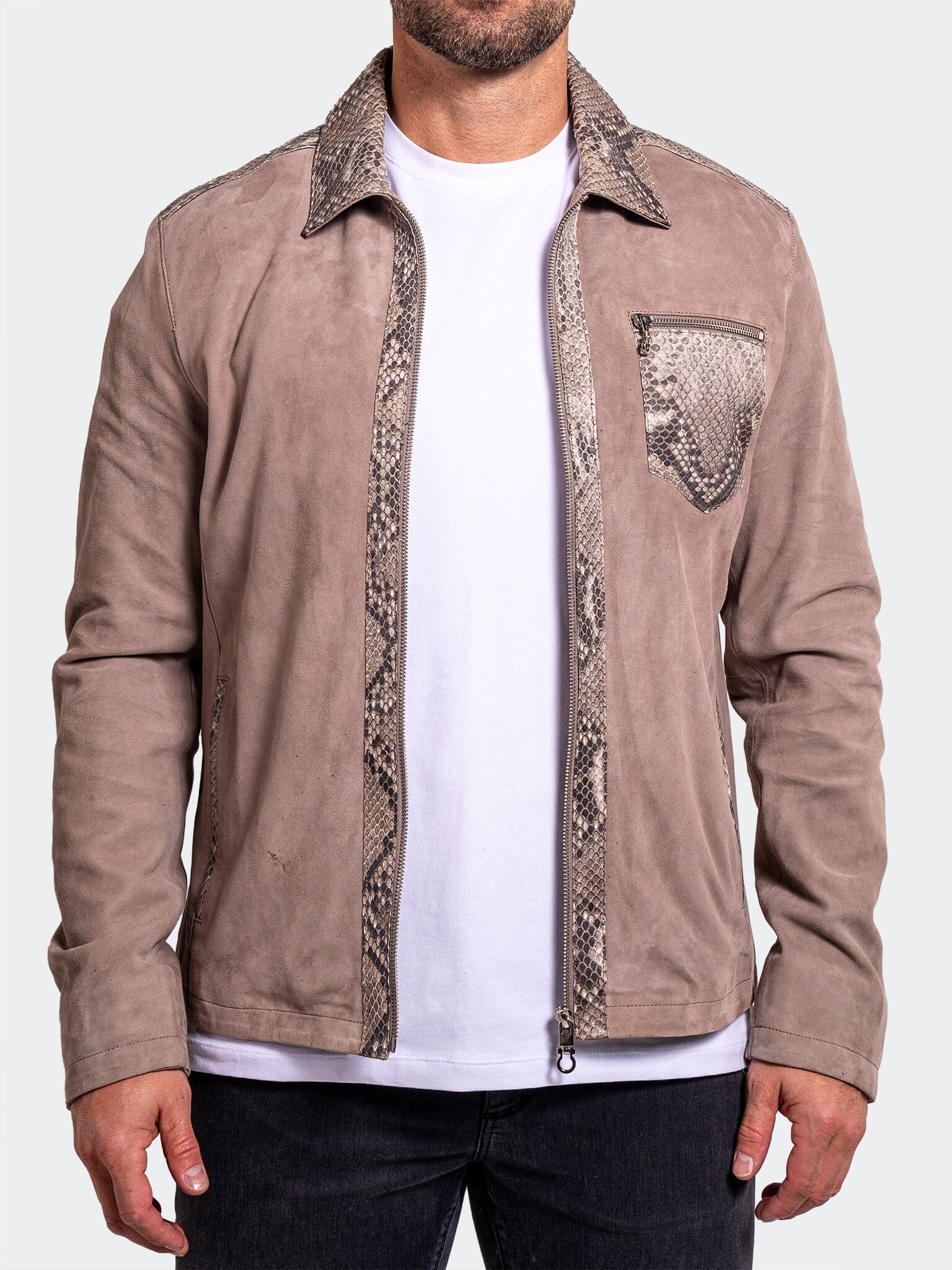 Maceoo Leather Ascension0009 Grey | Men's Designer Leather Jacket | Italian Leather Slim Fit Grey Maceoo Leather Ascension0009 Grey | Men's Designer Leather Jacket | Italian Leather Slim Fit Grey