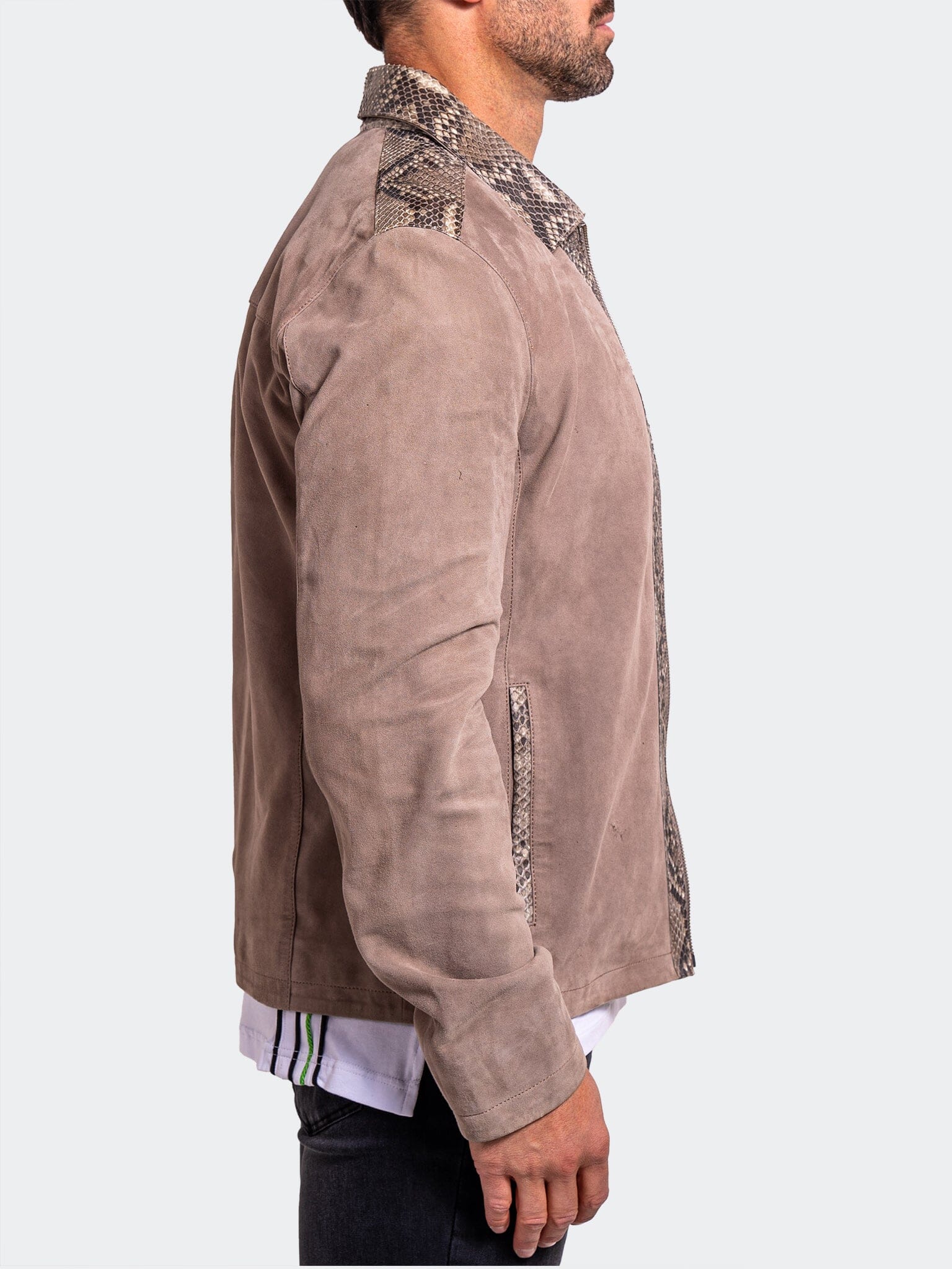 Ascension Taupe Leather Jacket