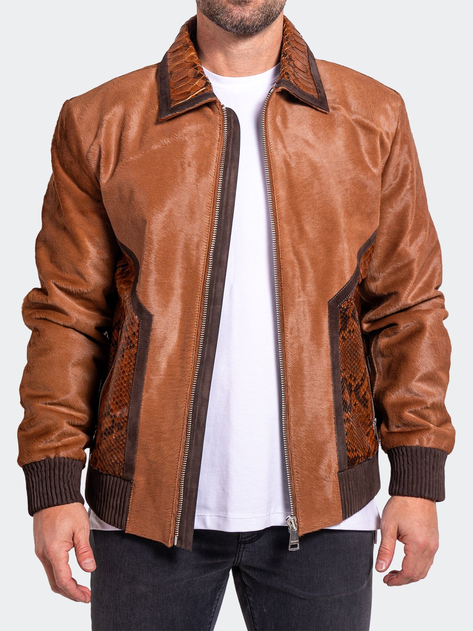 Ascension Tan Leather Jacket – Maceoo