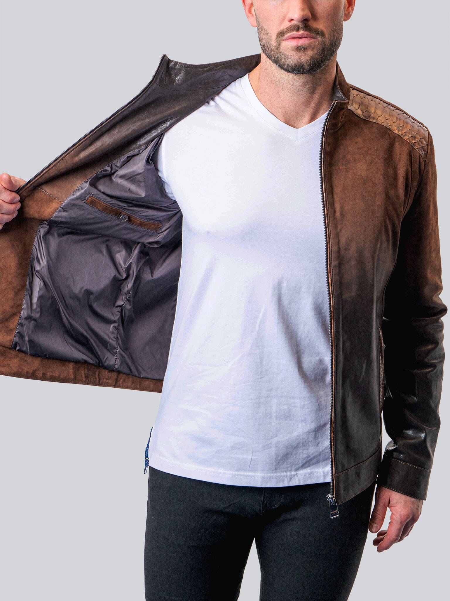 Leather Gradient Brown