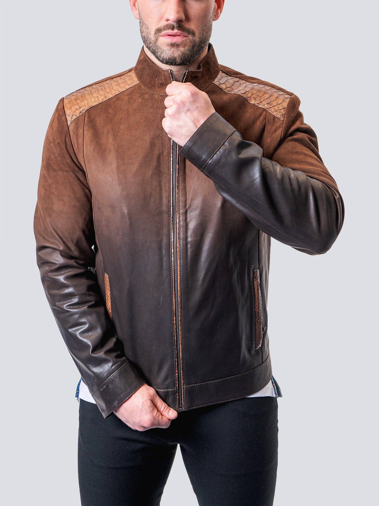 Leather Gradient Brown