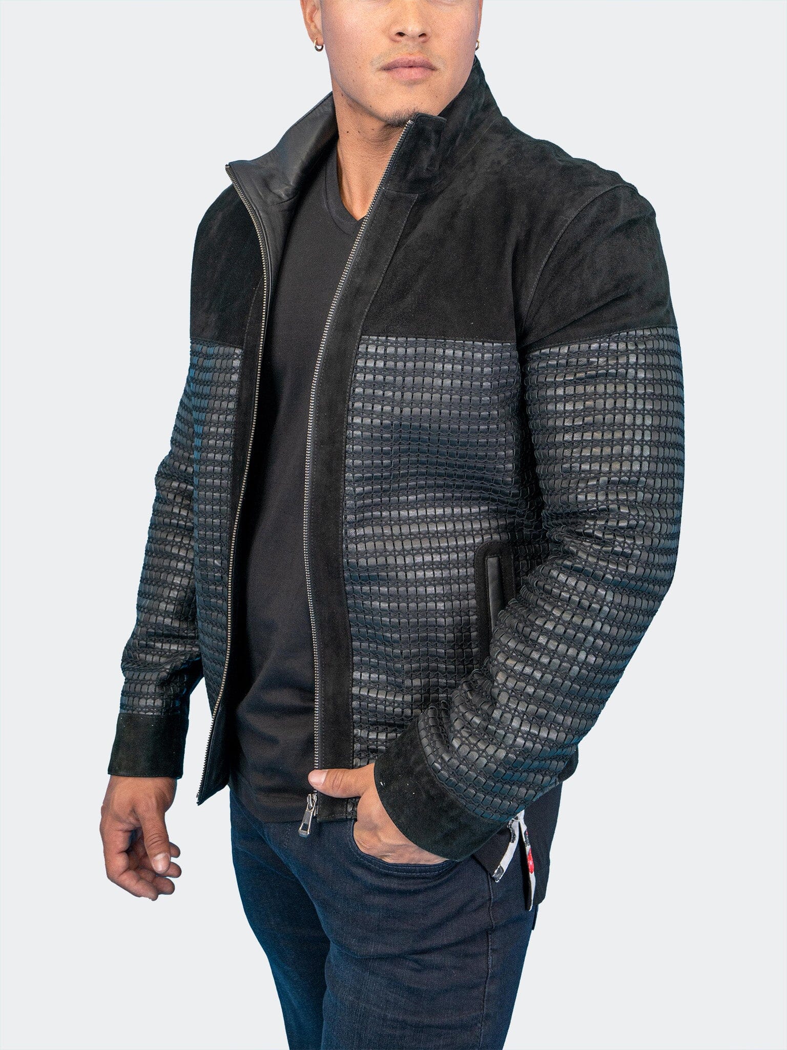 Leather Mosaic Black
