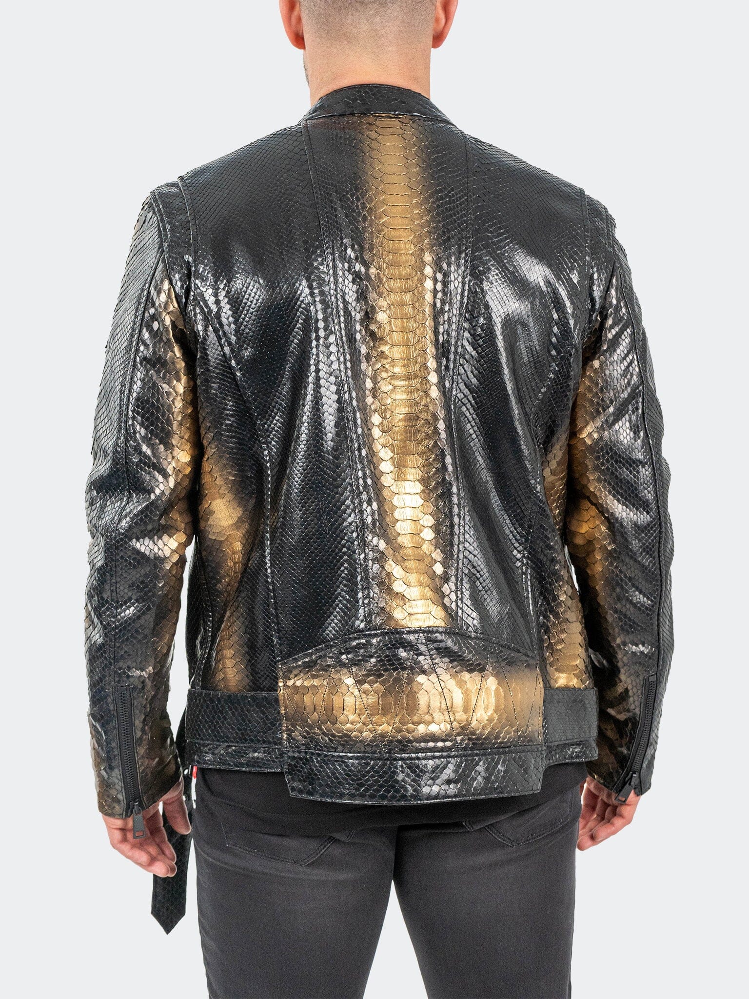 Leather PythonCopperHead Black