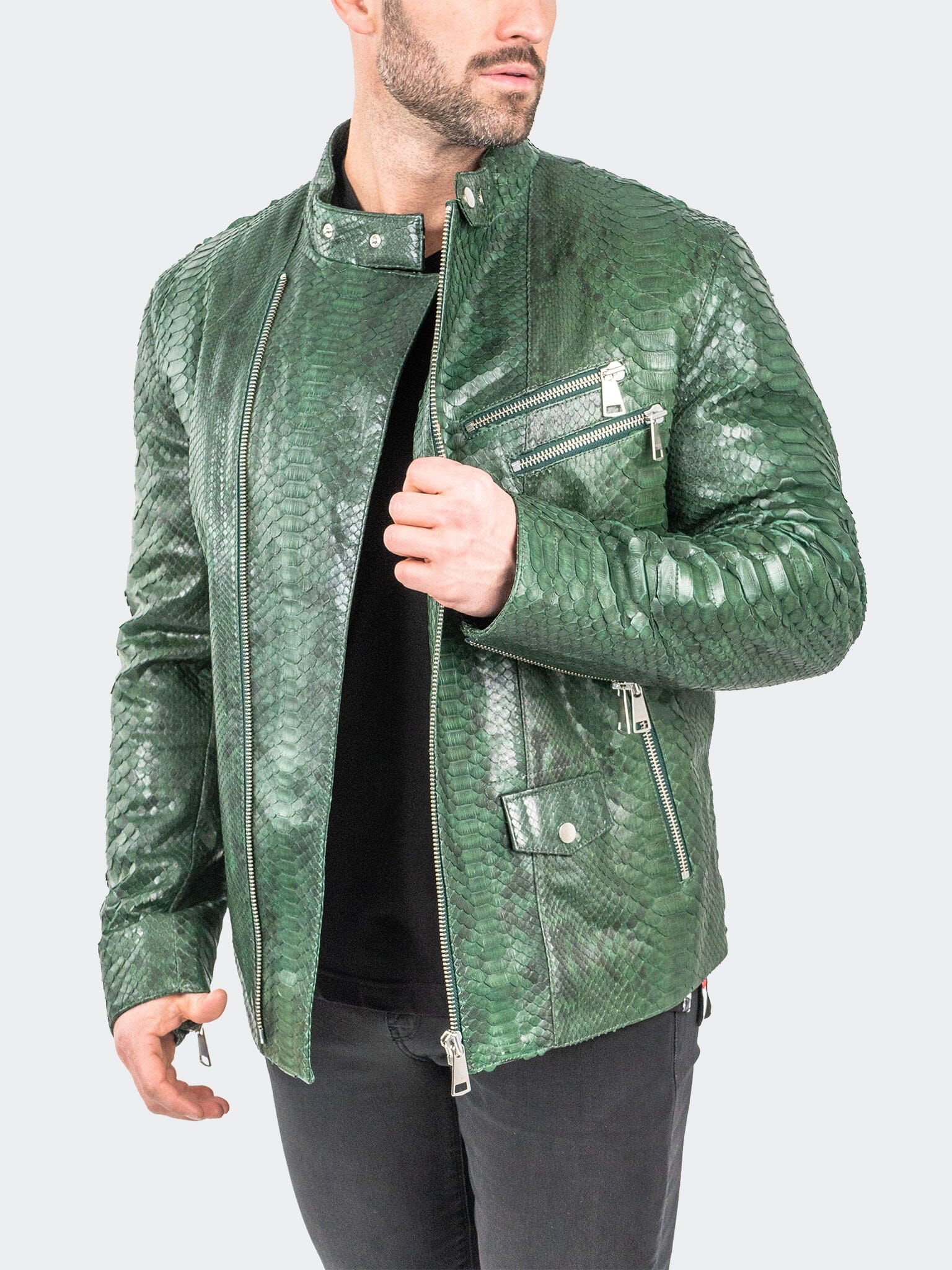 Leather PythonEnvy Green