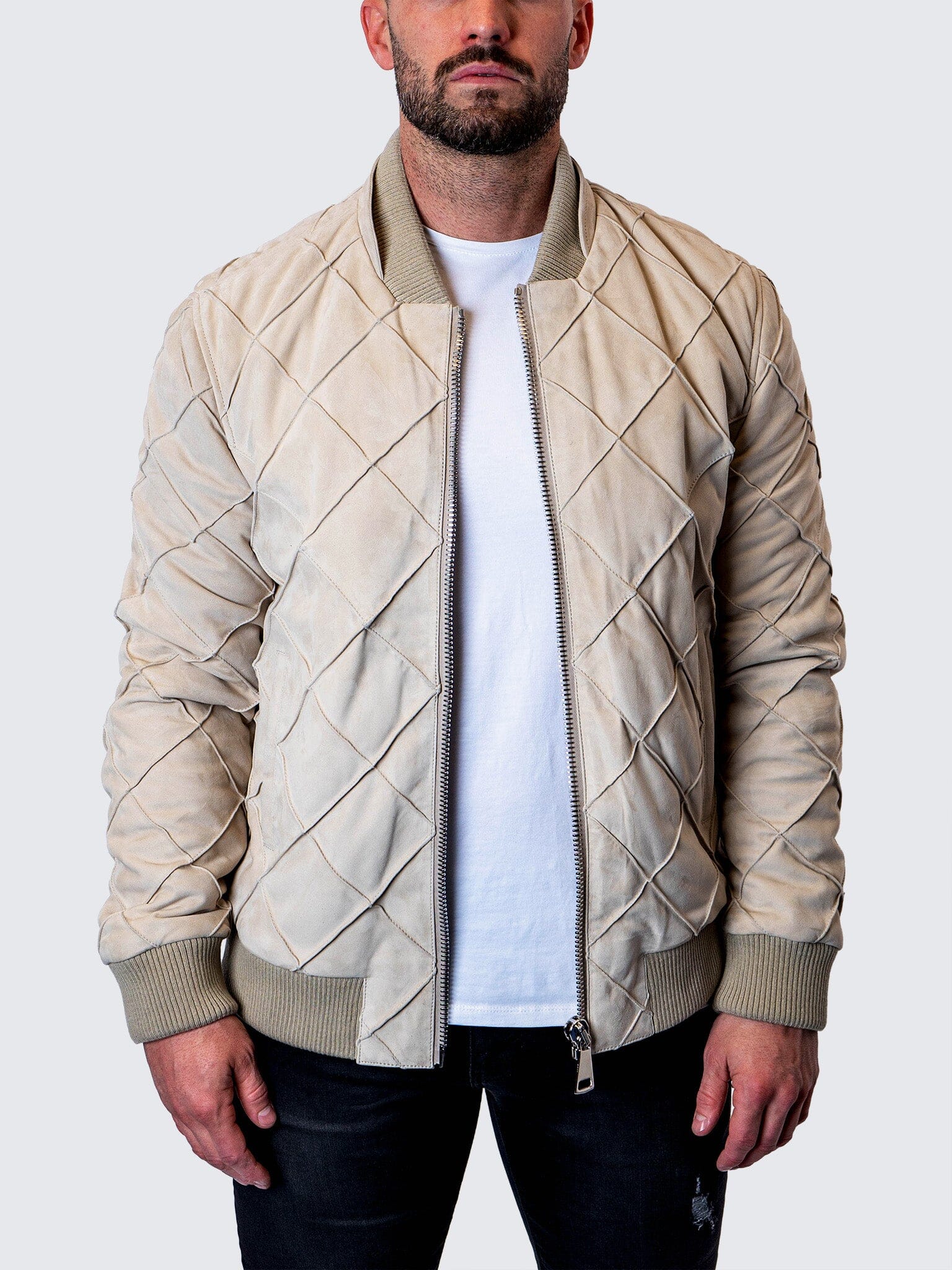 Leather Quilted Crème