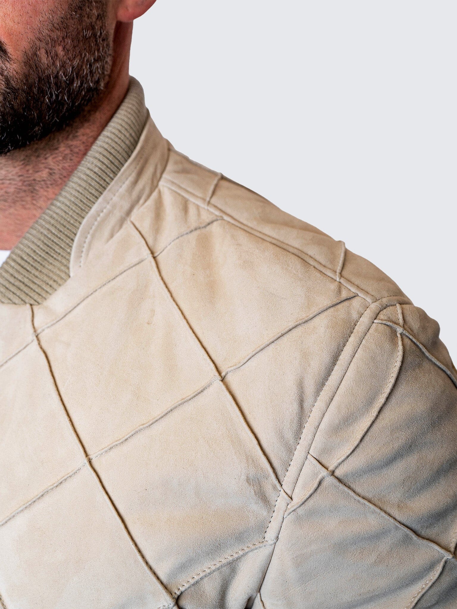 Leather Quilted Crème
