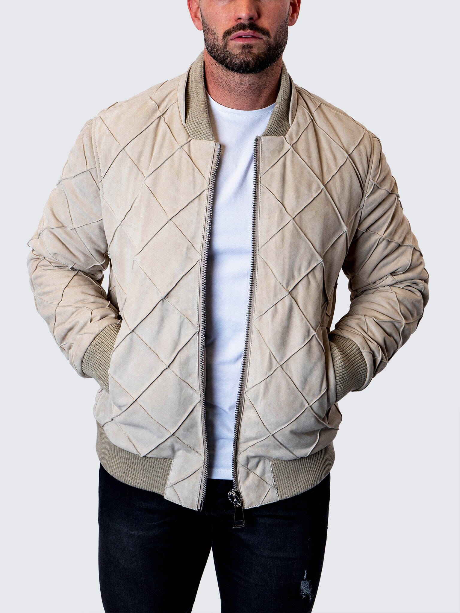 Leather Quilted Crème