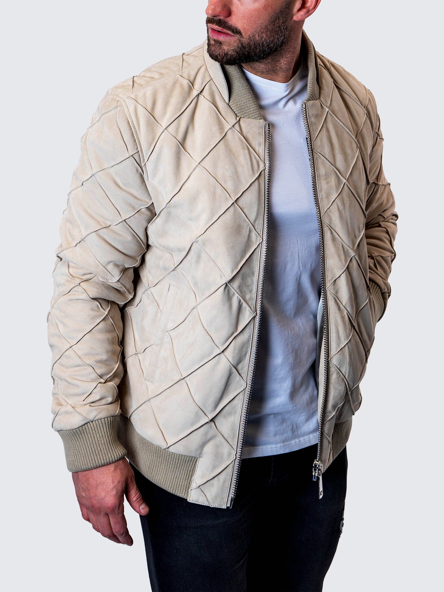 Leather Quilted Crème