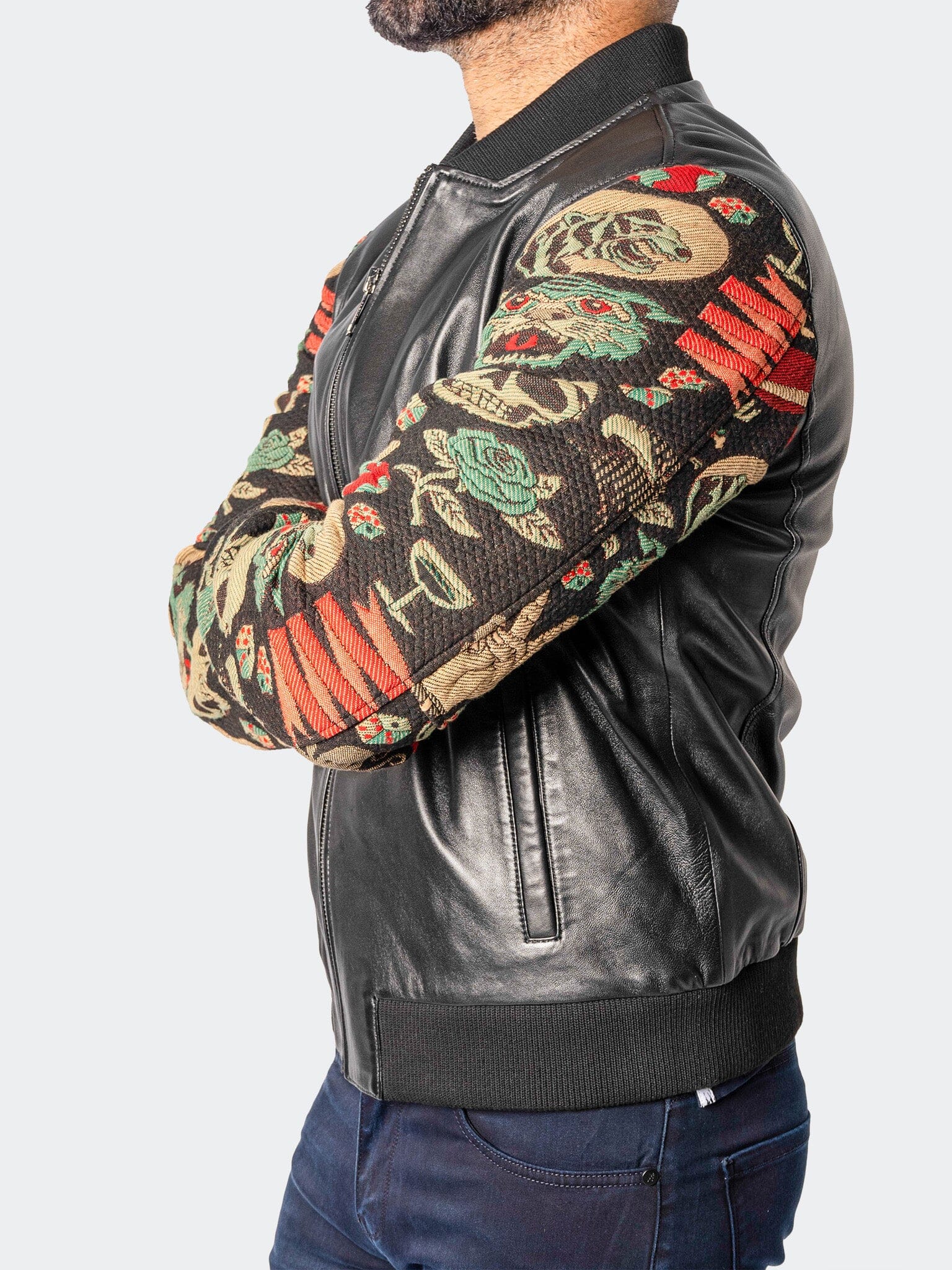 SleeveDragon Black Leather Jacket