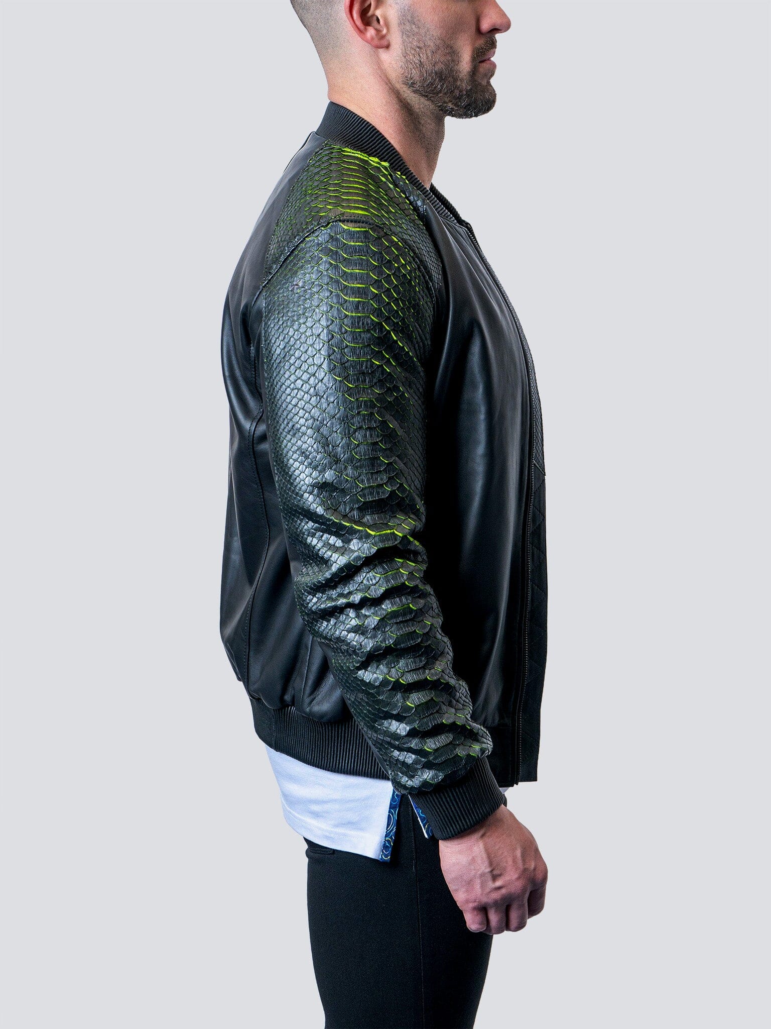 Leather SleevePython Black
