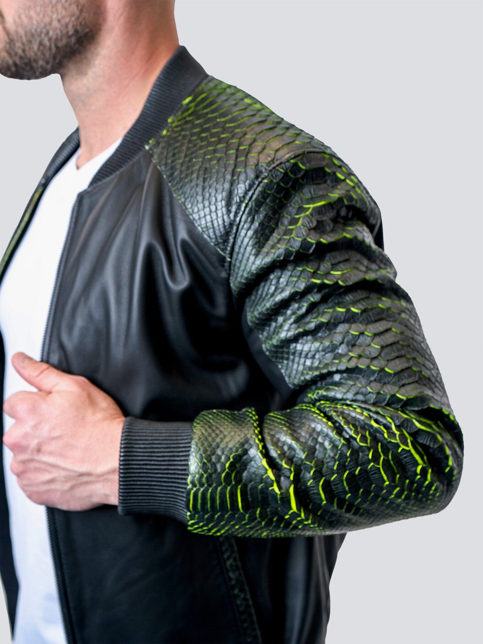 Leather SleevePython Black