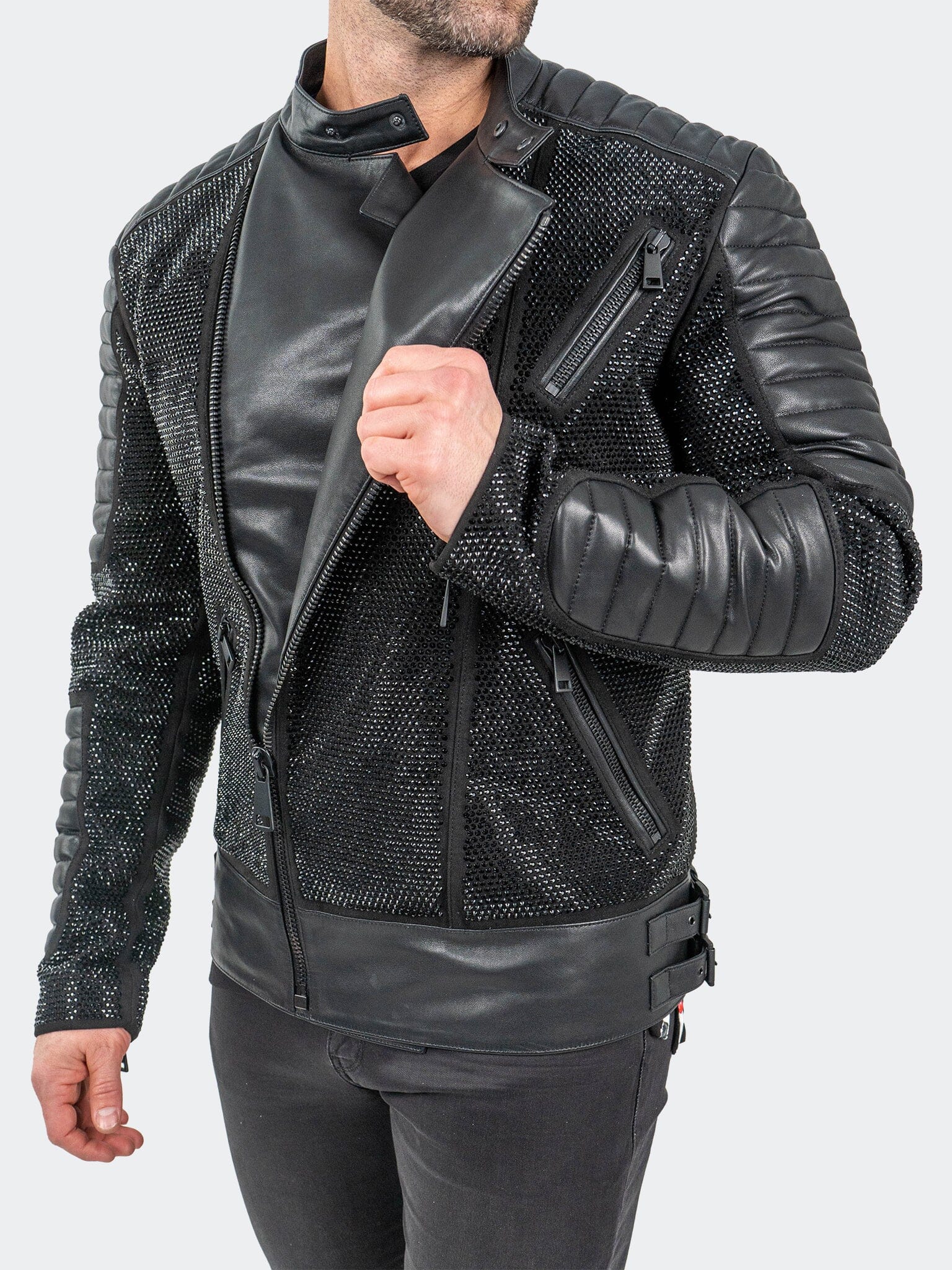LeatherStoned Black