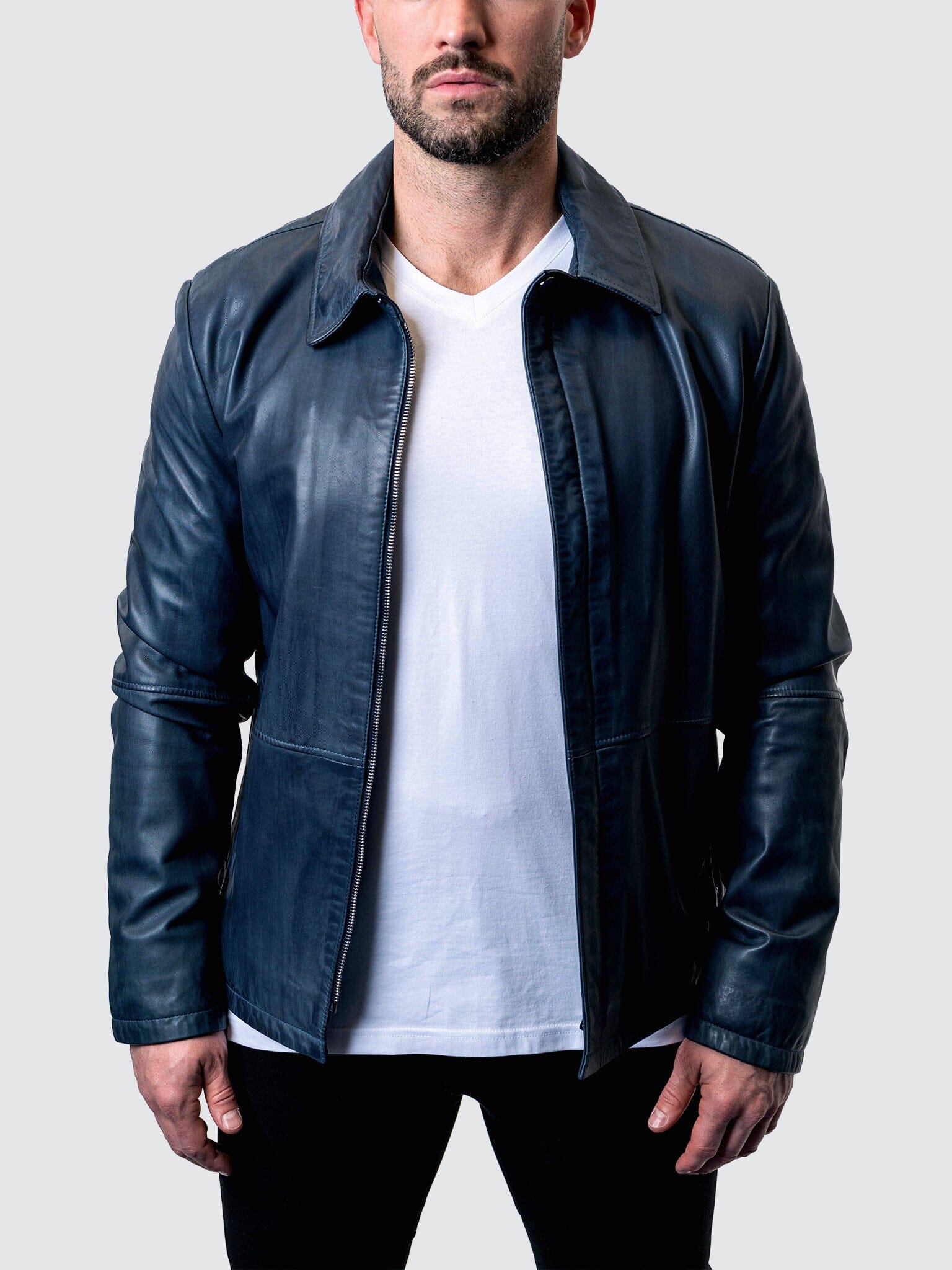 Leather Washed Blue
