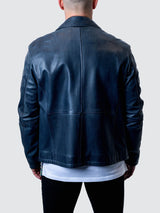 Leather Washed Blue View-9