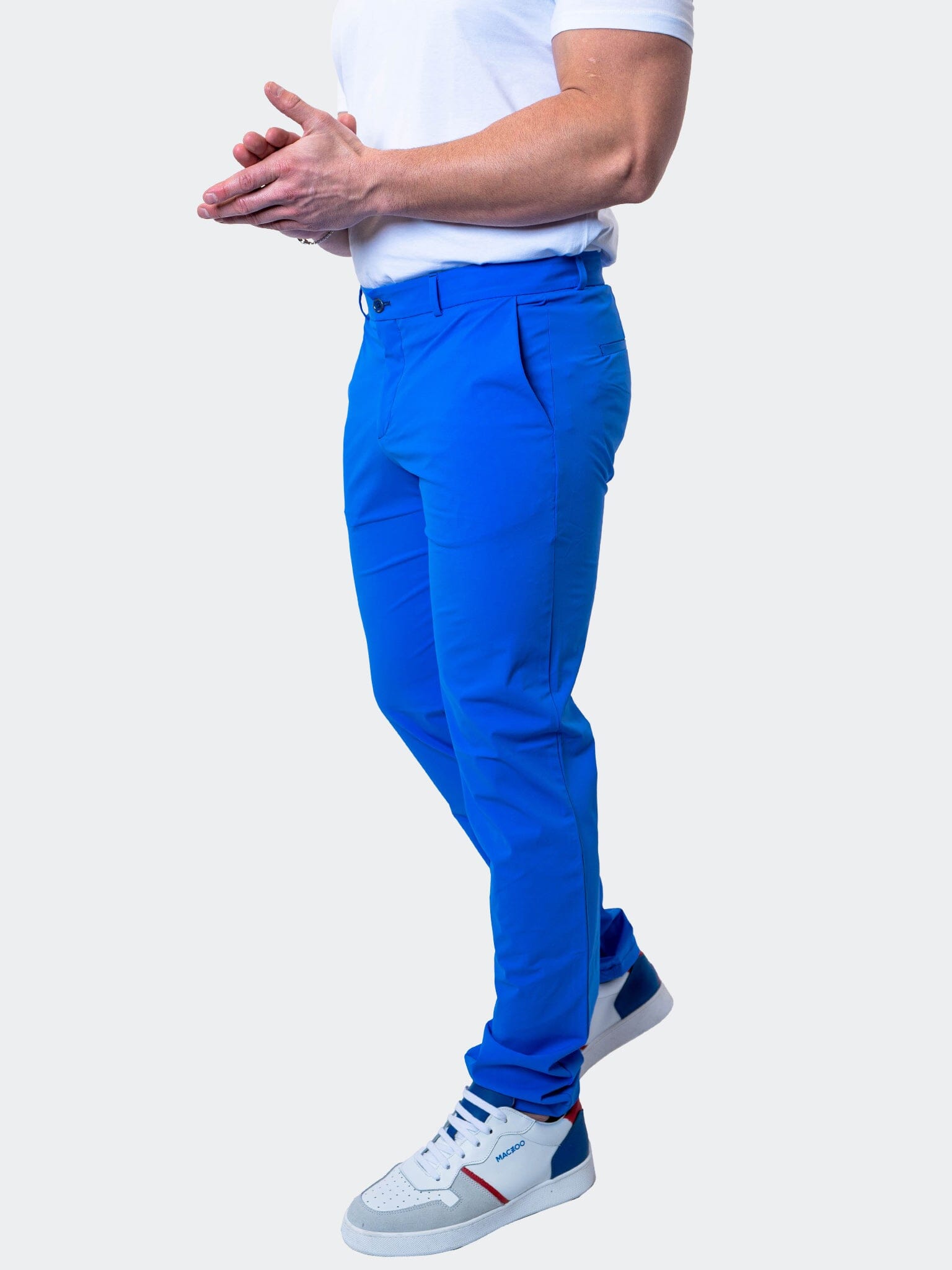 men's royal blue dress pants Maceoo