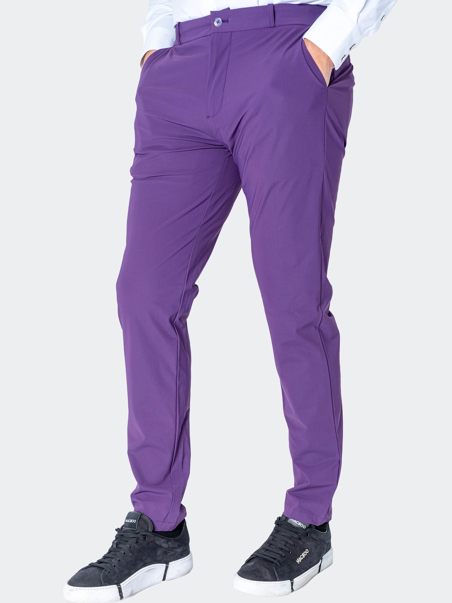 Maceoo - Men's Luxury Designer Dark Purple Pants Maceoo - Men's Luxury Designer Dark Purple Pants