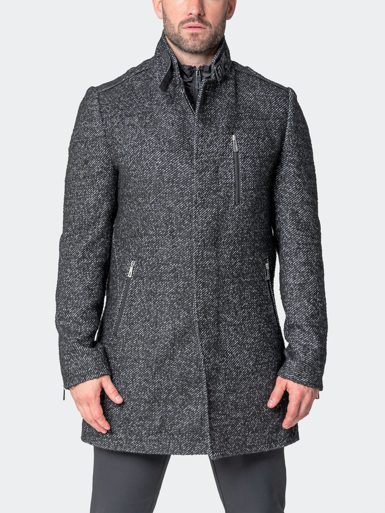 Captain Grey Peacoat – Maceoo