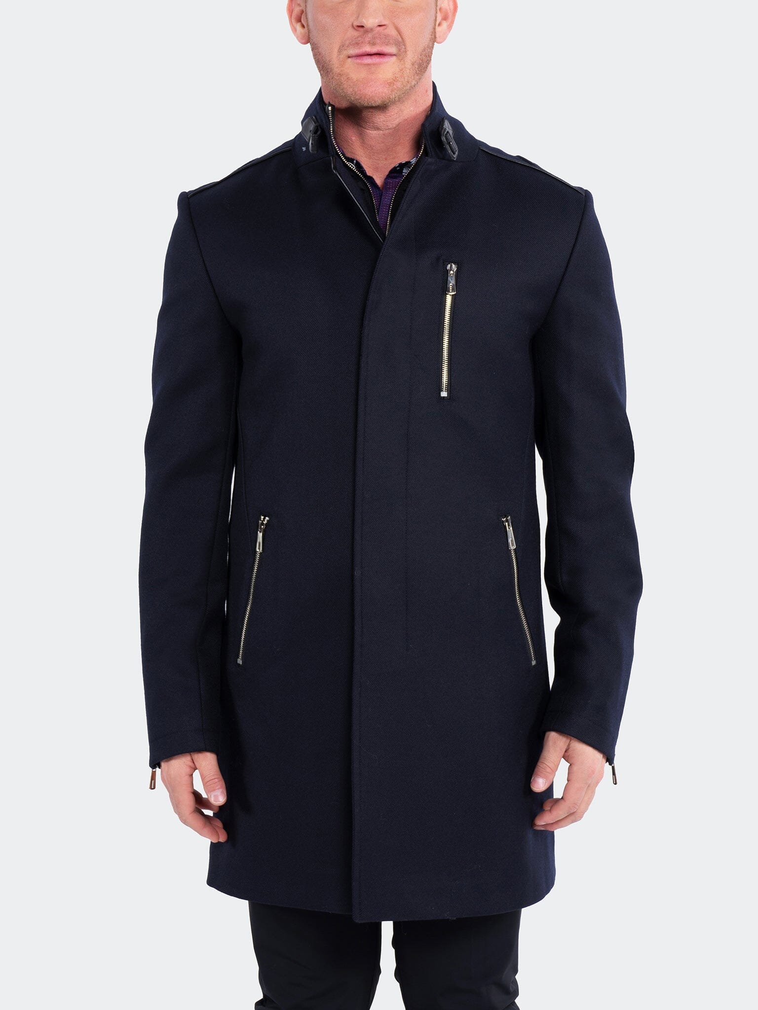 Captain Navy Wool Peacoat Jacket