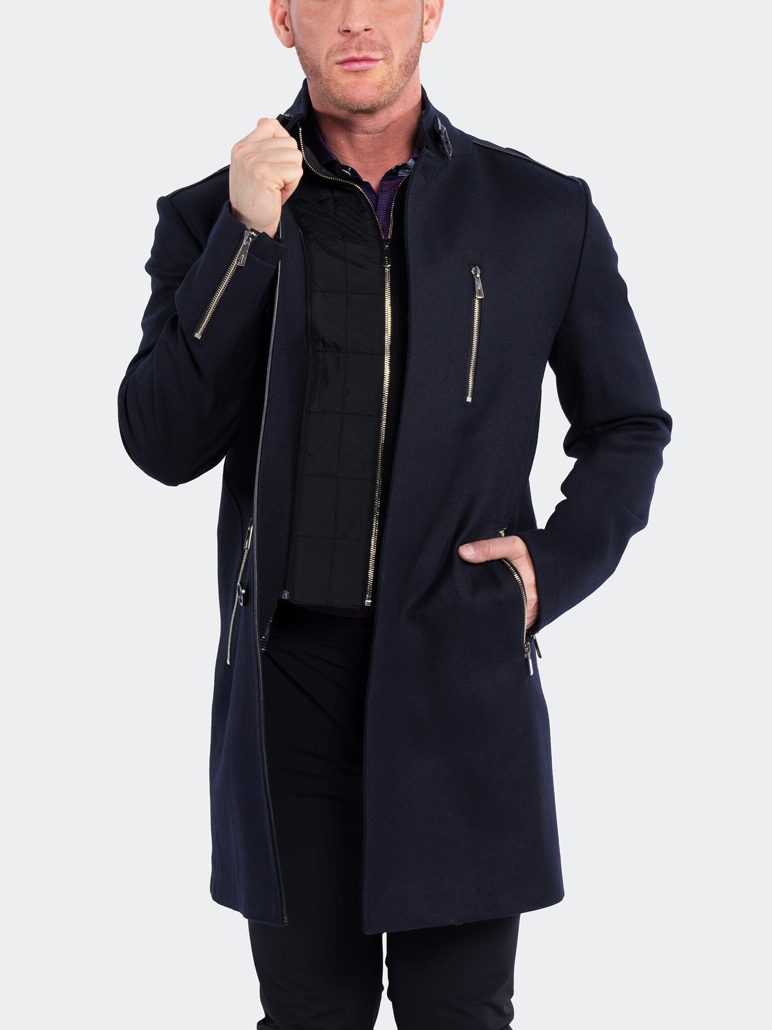 Captain Navy Wool Peacoat Jacket